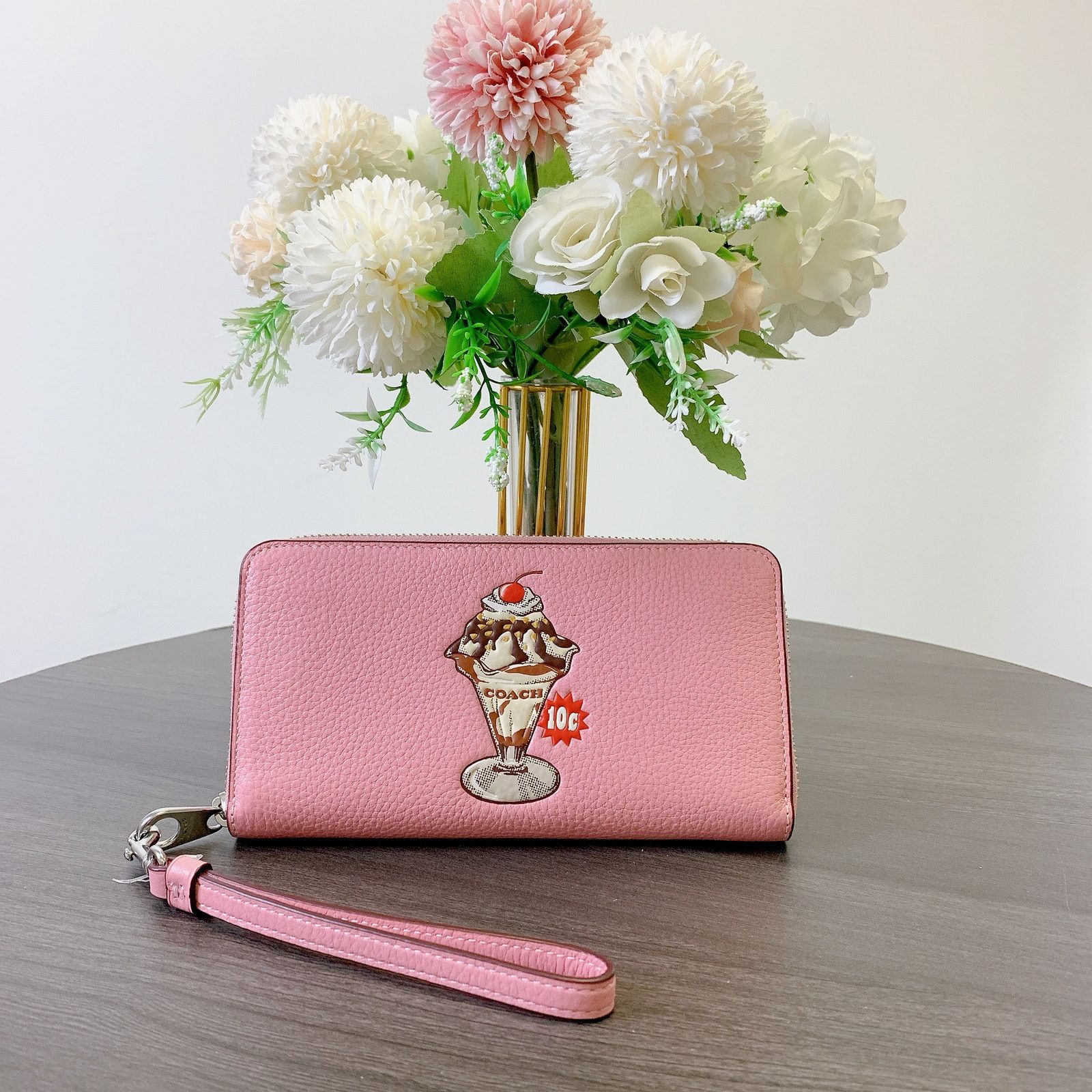 Coach Coach CU380 Long Zip Around Wallet With Sundae Graphic Size ONE SIZE - 2 Thumbnail