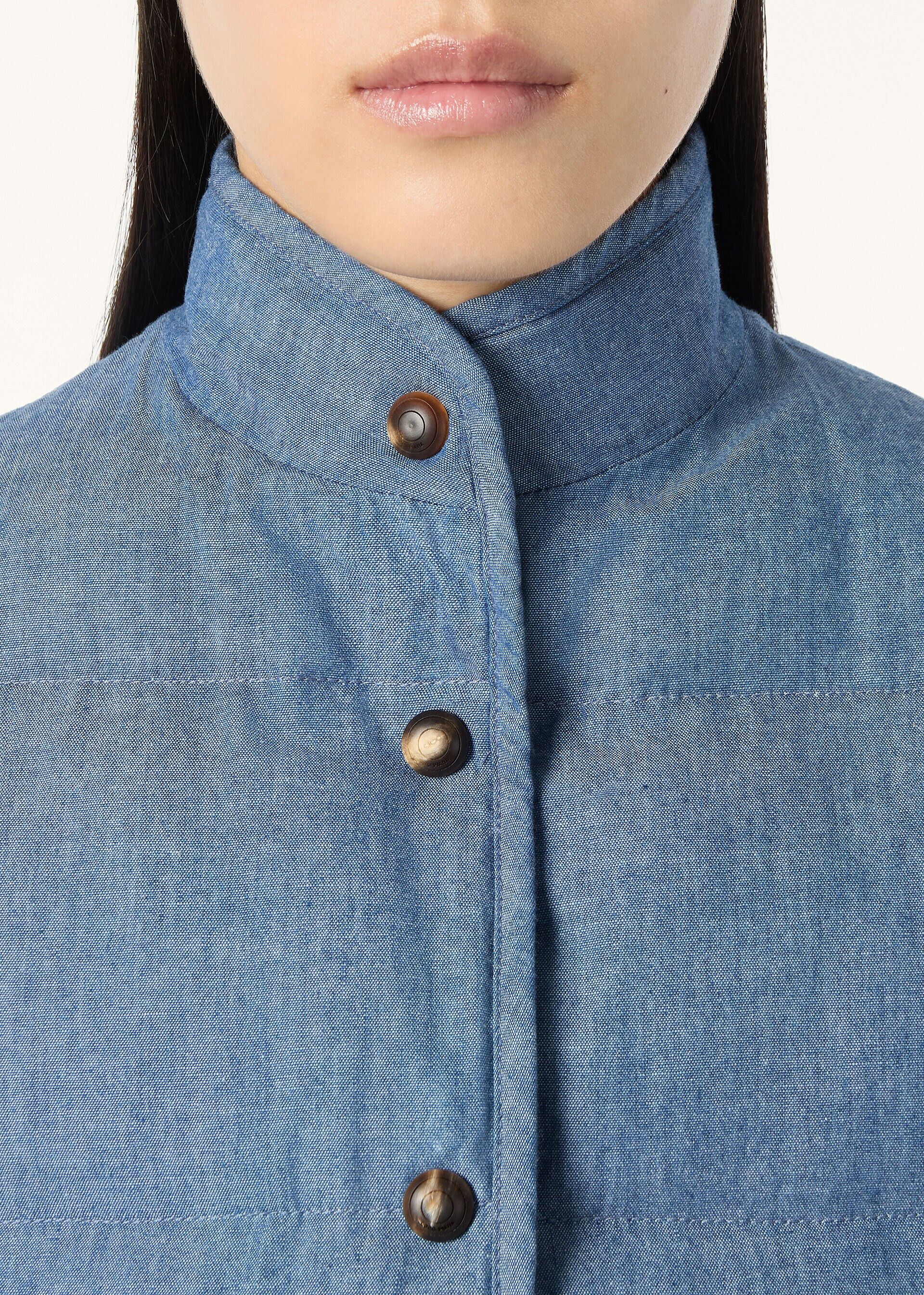 Loro Piana os11x0426 FAQ7741 Kris Vest in Aquifer Melange Size M / US 6-8 / IT 42-44 - 5 Thumbnail