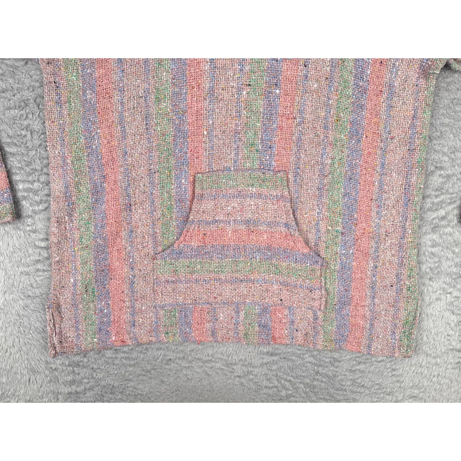 KangaROOS Baja Hoodie Womens L Multicolor Striped Kangaroo Pullover Hippie Boho Shirt Jacket? Size L / US 10 / IT 46 - 5 Thumbnail