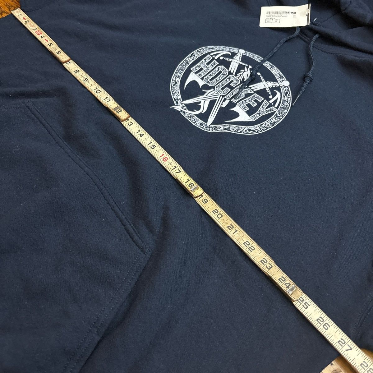 Hockey Skateboards Navy blue Hockey hoodie with sword design Size US XXL / EU 58 / 5 - 2 Thumbnail