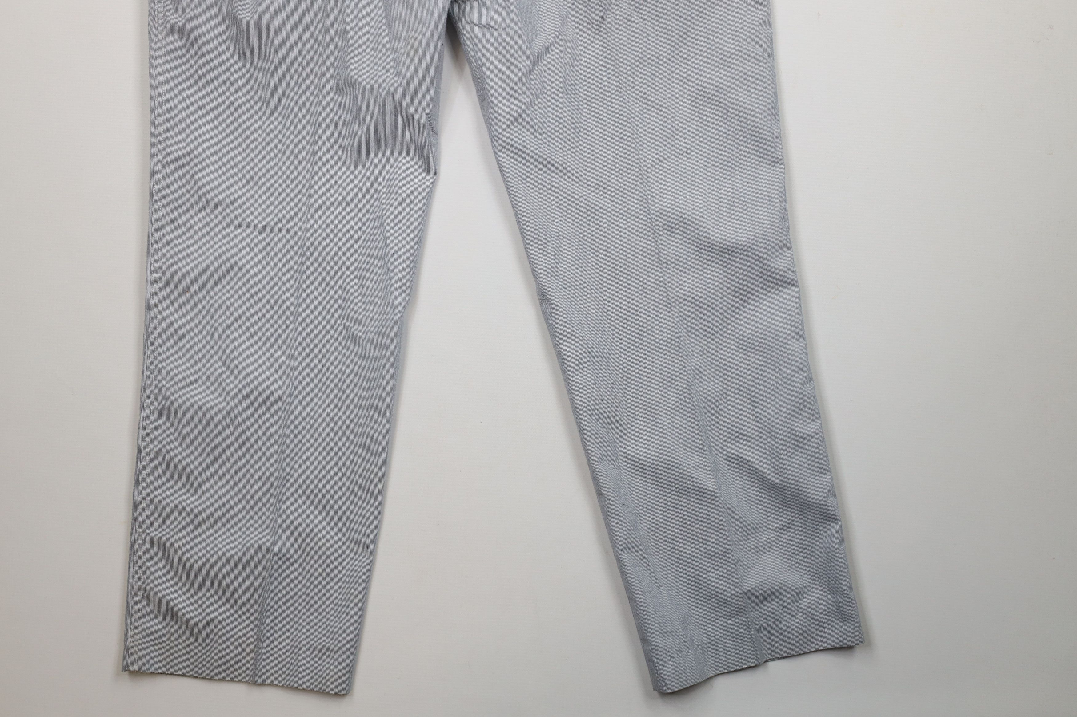 Vintage Vintage 70s Streetwear Trim Striped Wide Leg Pants Blue Size US 38 / EU 54 - 13 Thumbnail