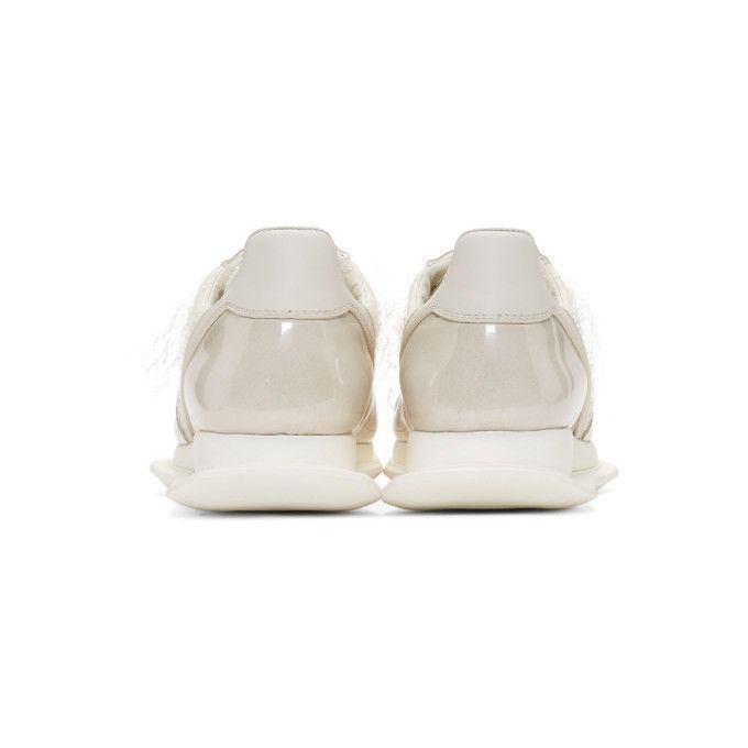 Rick Owens Rick Owens Off-White Plastic Shearling Runner Sneaker Size US 9 / EU 42 - 4 Thumbnail