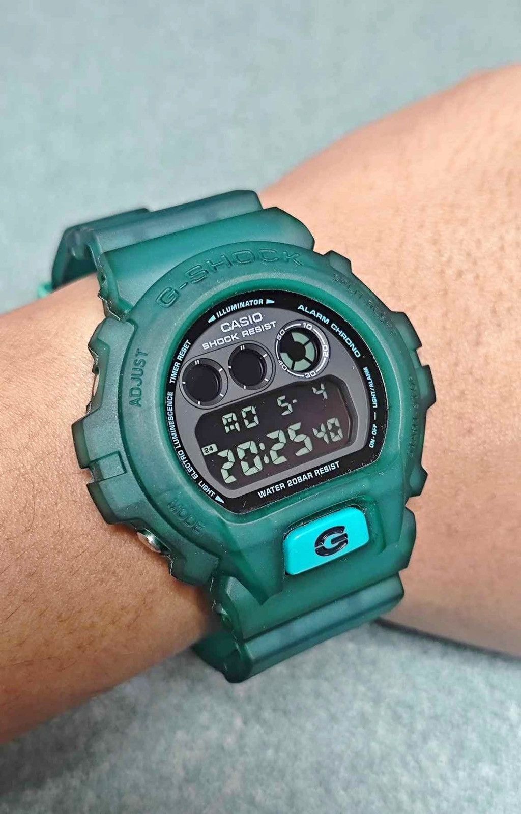 G Shock Authentic G-Shock Green Jelly DW6900 Watch Size ONE SIZE - 1 Preview