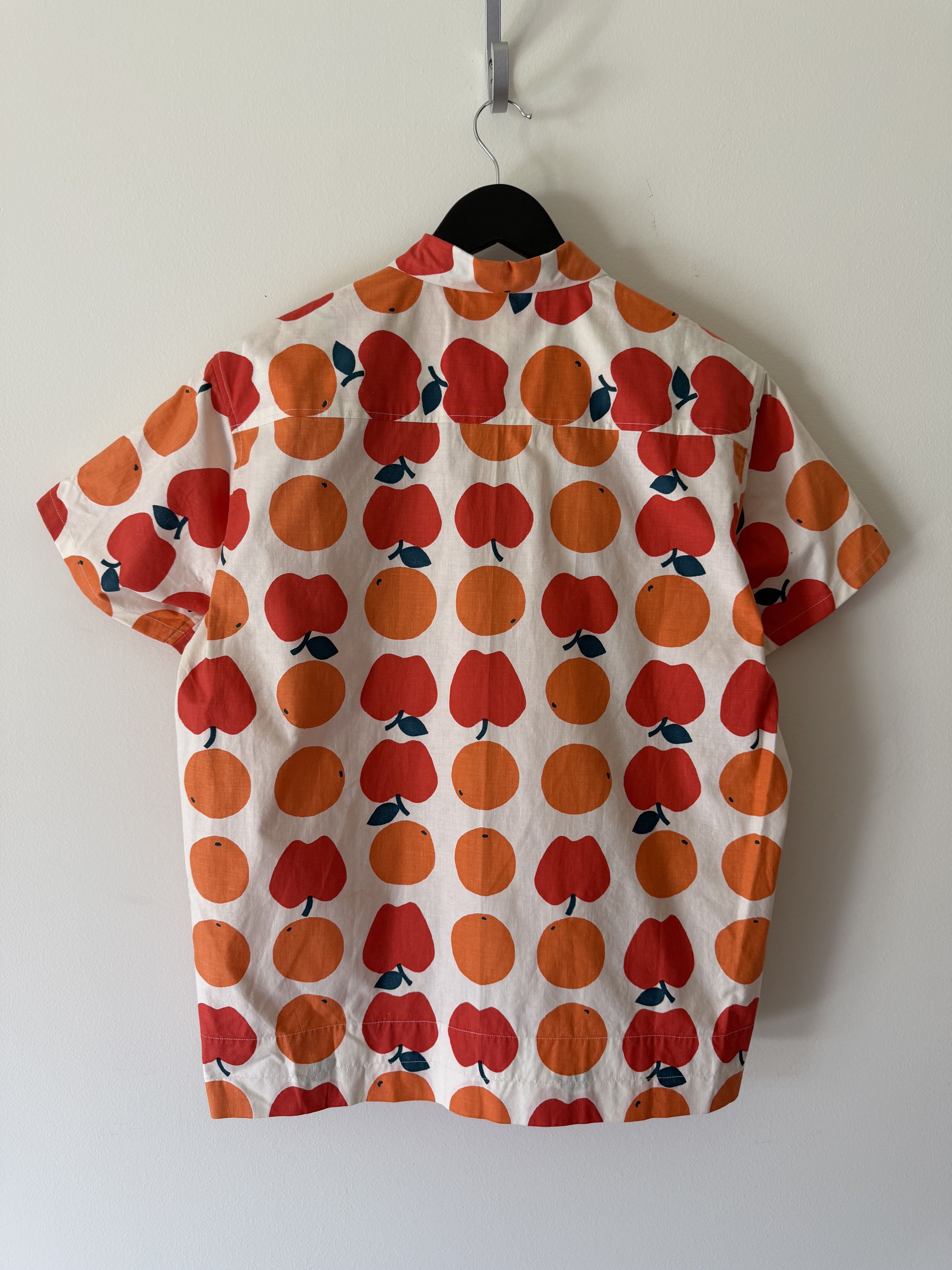 Bode Bode One Of A Kind Tablecloth Shirt in White Orange Size US S / EU 44-46 / 1 - 5 Thumbnail