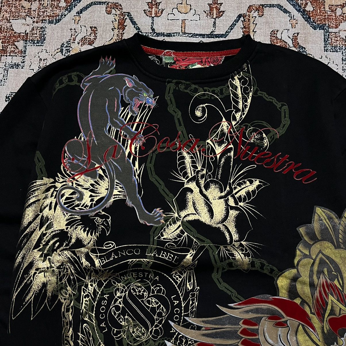 Japanese Brand Sweatshirts La Cosa Nuestra Emboss Japanese Pattern Size US XL / EU 56 / 4 - 3 Thumbnail