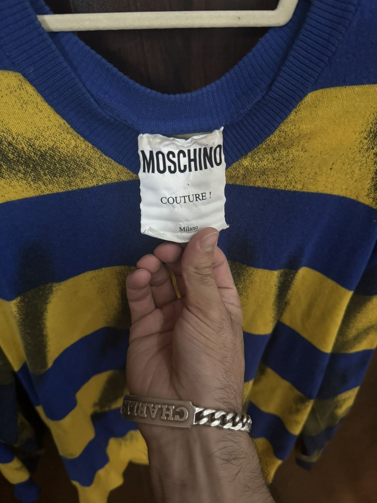 Moschino Y2K Moschino Couture! Streaks Punk Sweater Size US S / EU 44-46 / 1 - 4 Thumbnail