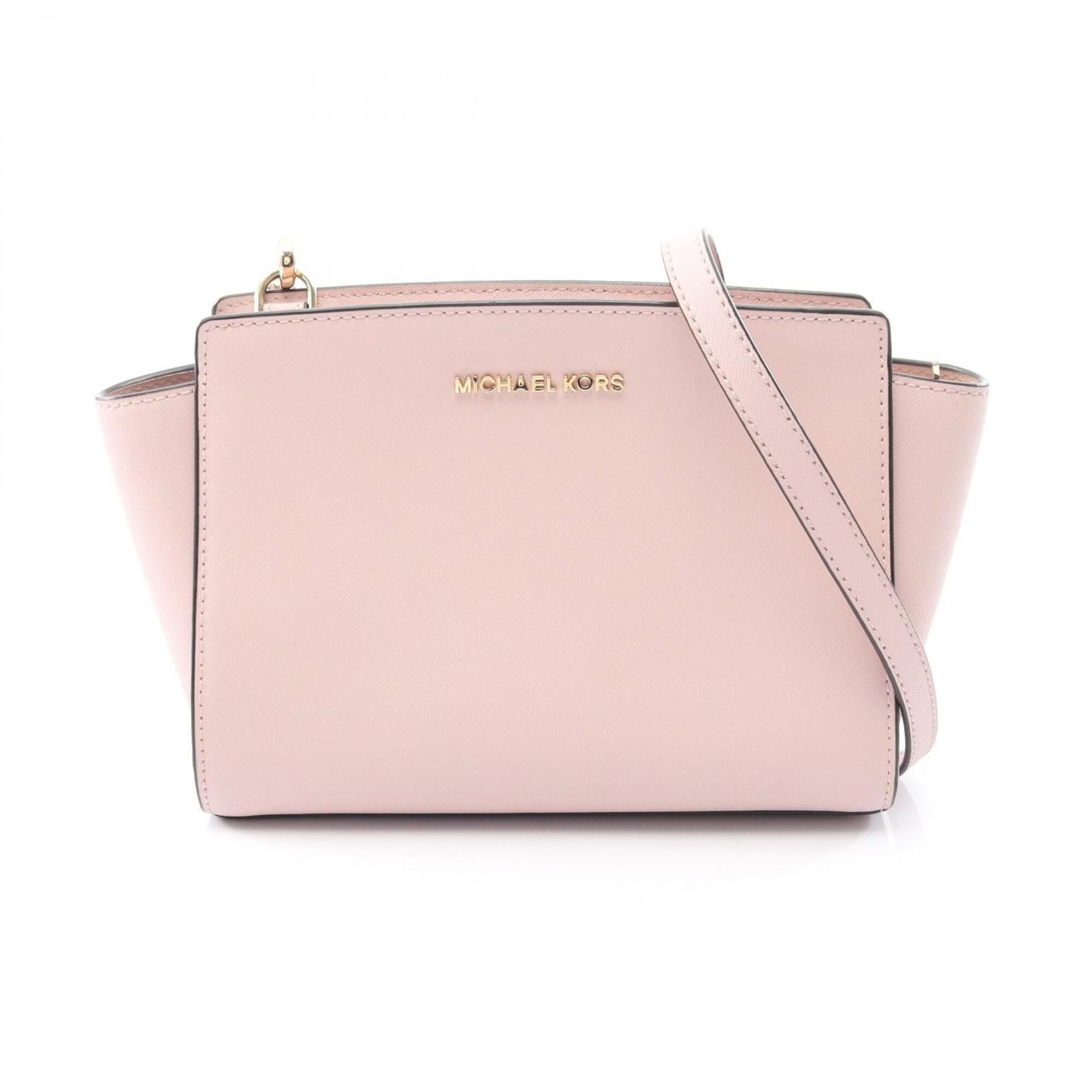 Michael Kors Michael Kors Selma Pochette Shoulder Bag/Handbag, Leather, Women's, Pink, 35H8GLMM6L Size ONE SIZE - 1 Thumbnail