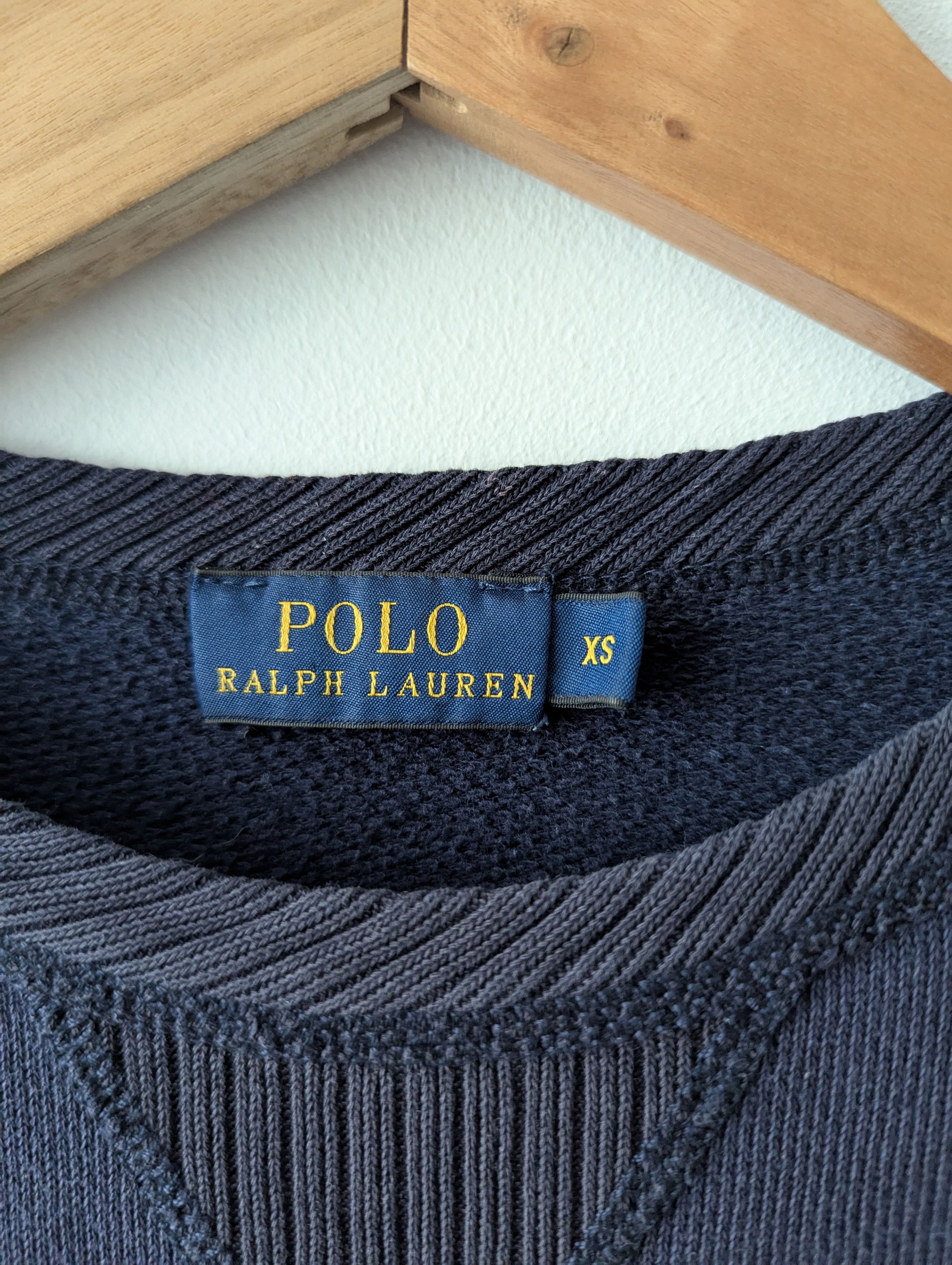 Polo Ralph Lauren Vintage Polo Ralph Lauren sweatshirt navy thick cotton Size XS / US 0-2 / IT 36-38 - 2 Thumbnail
