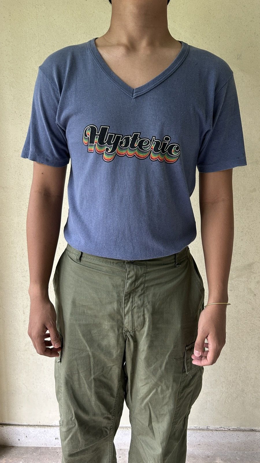 Hysteric Glamour × Japanese Brand × Vintage 1990s Hysteric Glamour - V Neck Size US M / EU 48-50 / 2 - 1 Thumbnail