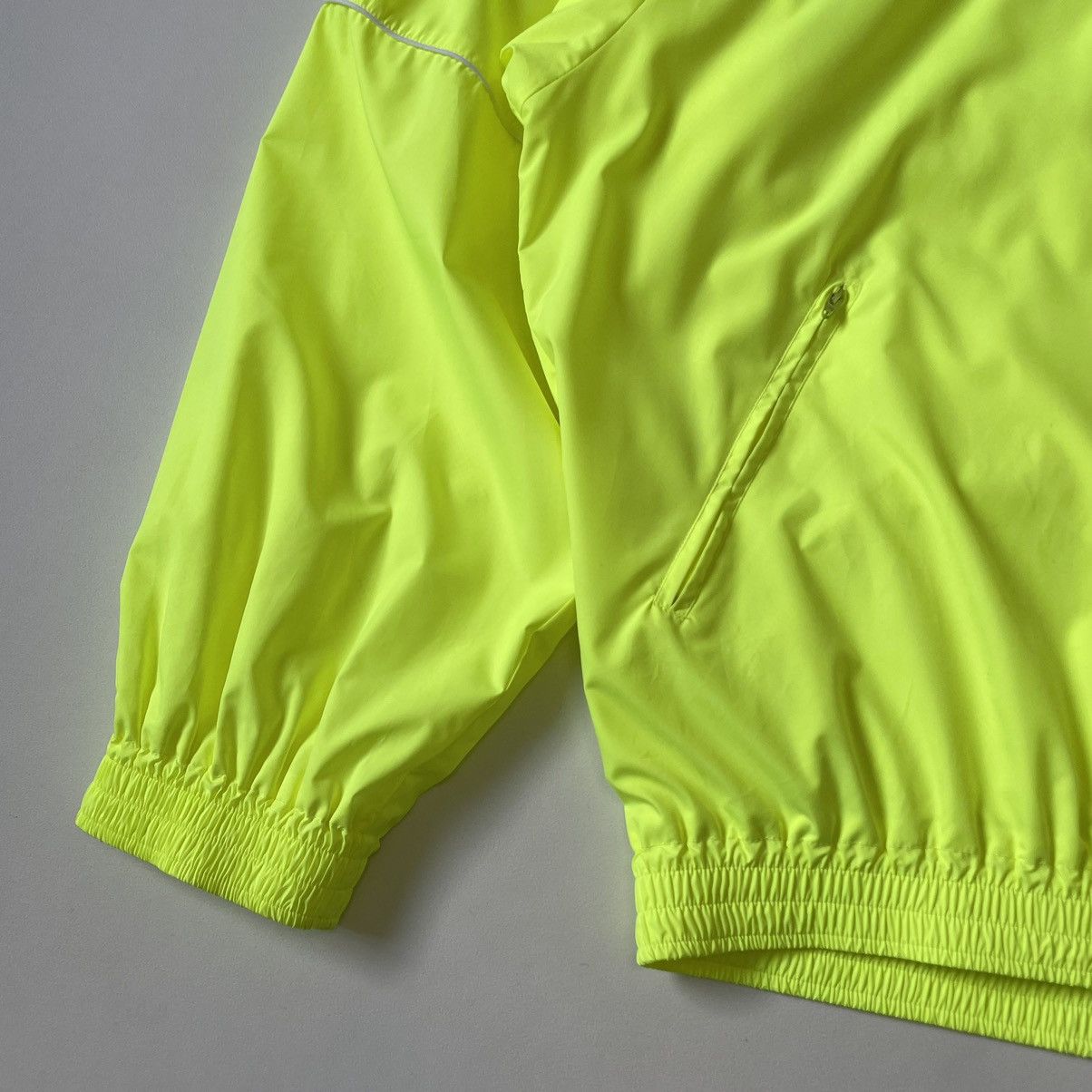 Balenciaga S/S 20 Neon Yellow ‘B’ Logo Track Jacket Size US M / EU 48-50 / 2 - 9 Thumbnail