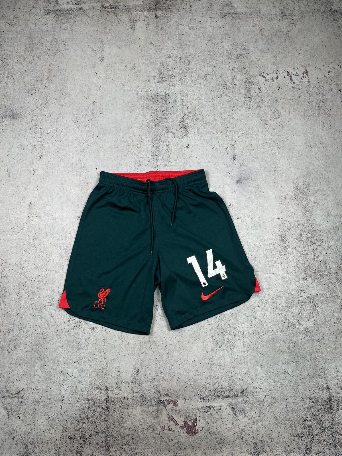 Nike NIKE FC LIVERPOOL 2022/2023 AWAY FOOTBALL SHORTS #14 CHIESA Size US 30 / EU 46 - 1 Thumbnail