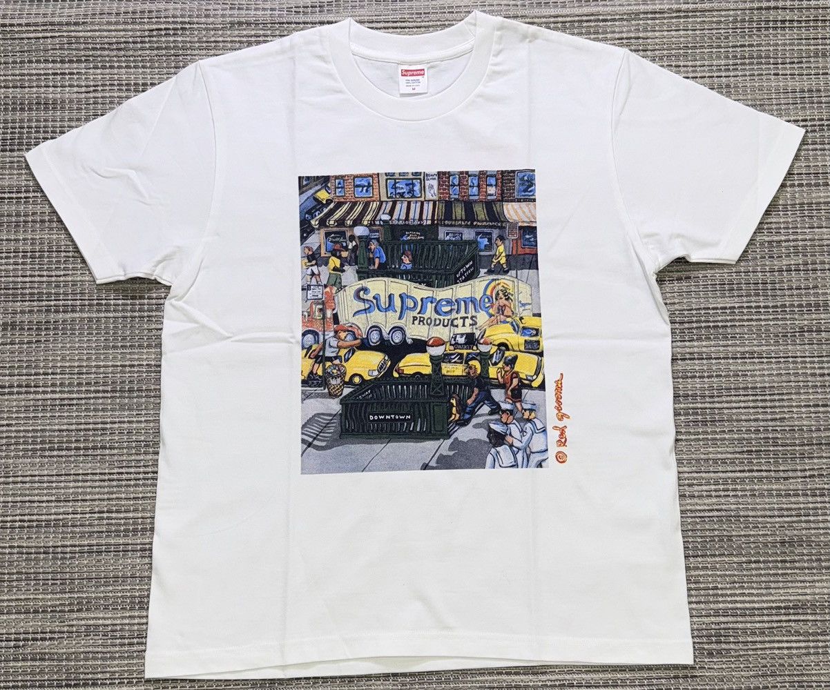 美品　Supreme Manhattan Tee White M Size【S】 SUPREME シュプリーム 22SS Manhattan Tee White T