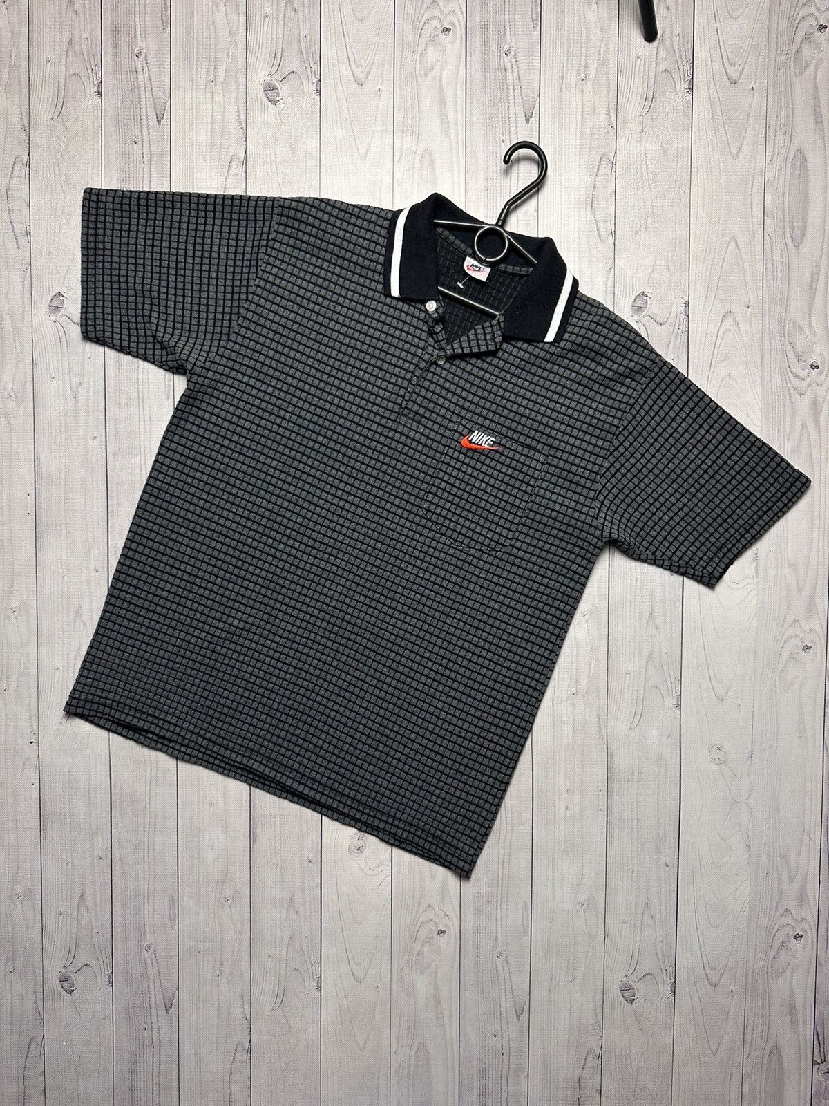 Nike × Vintage Vintage Nike polo plaid rare size M Size US M / EU 48-50 / 2 - 1 Thumbnail
