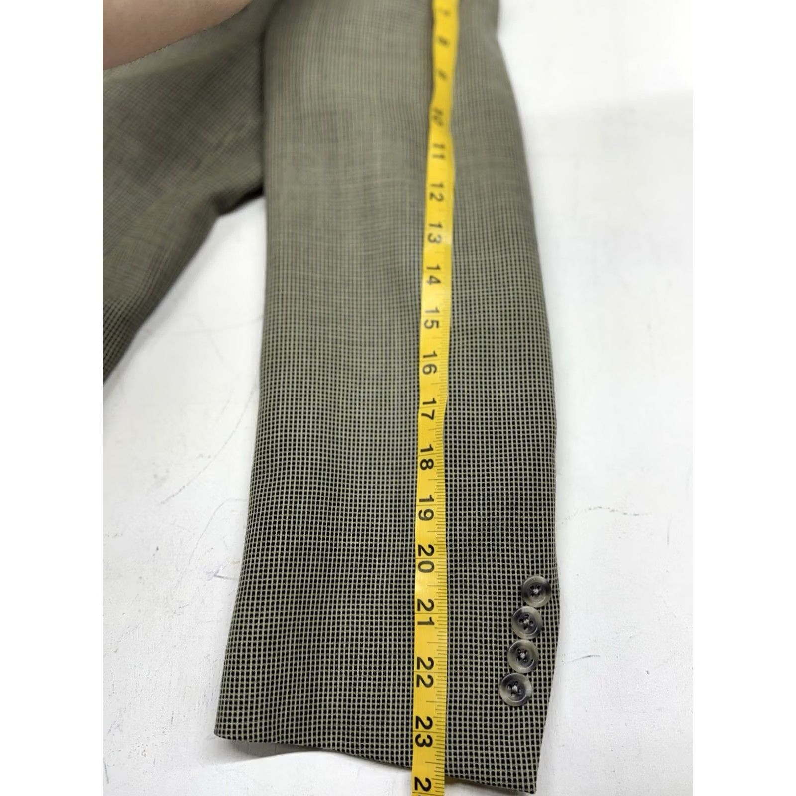 Jack Victor VINTAGE? No. Jack Victor Sagewood Blazer Jacket 40R Prossimo Textured Wool Beige Sport Coat Size 40R - 5 Thumbnail