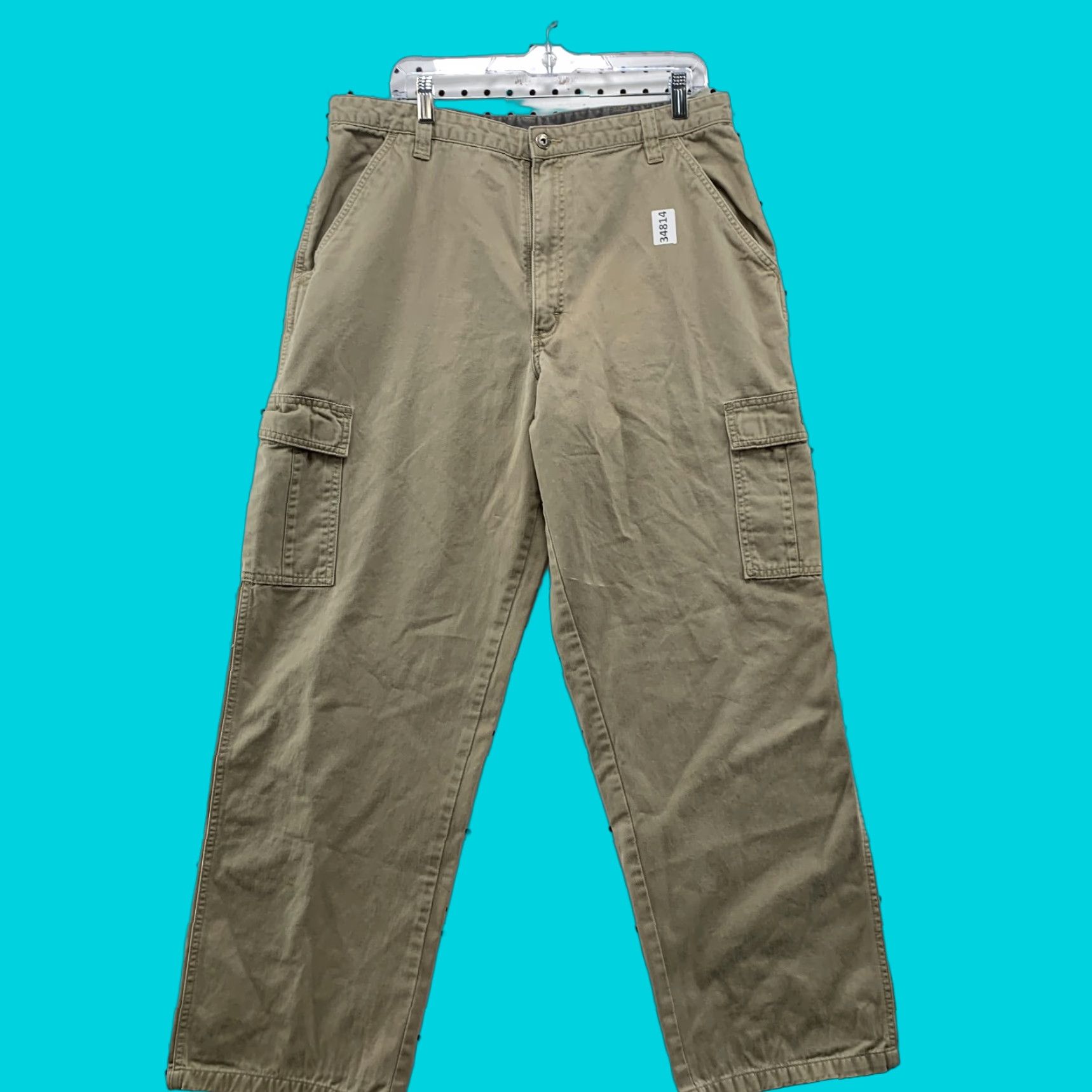 Lee Vintage Lee VF Jeanswear Cargo Canvas Pants Mens 36x30 Brown Casual Outdoor Size US 36 / EU 52 - 1 Thumbnail
