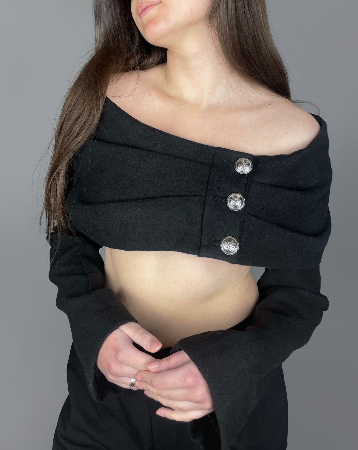 Alexander McQueen Vintage Alexander Mcqueen Women’s Gothic Cape Jacket Size L Size L / US 10 / IT 46 - 1 Thumbnail