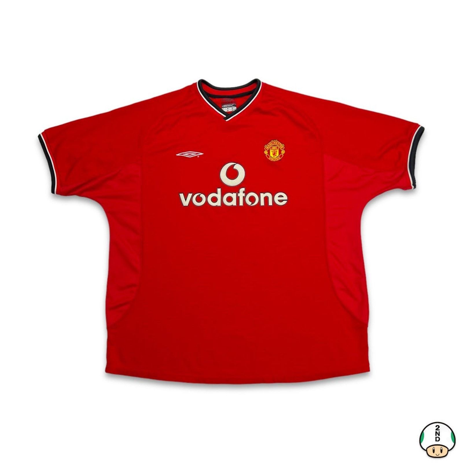 Umbro 2000/02 Umbro Manchester United Soccer Jersey 2XL Football Size US XXL / EU 58 / 5 - 1 Thumbnail