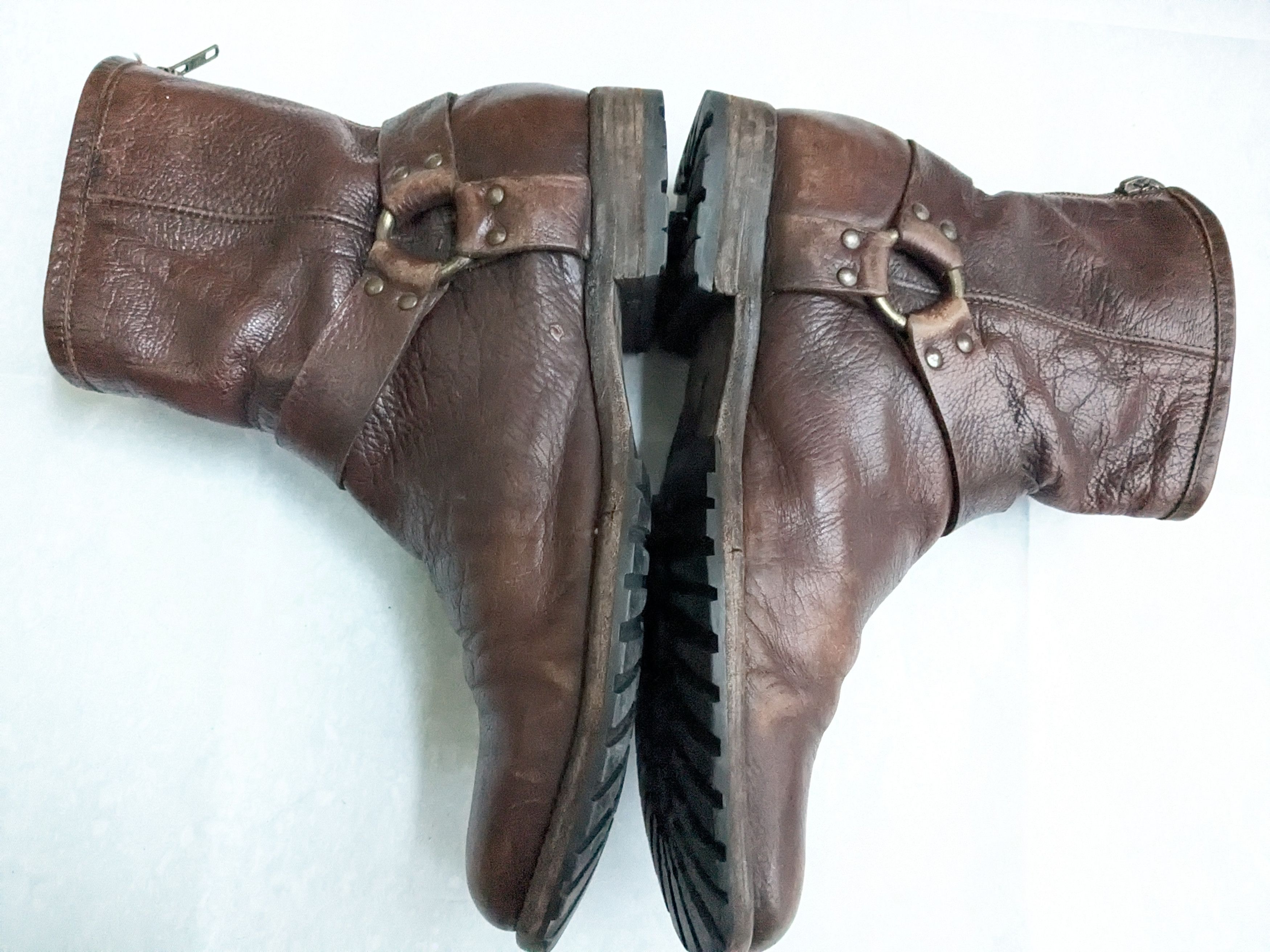 Frye Frye Harness Boots Brown 11 D Leather Size US 11 / EU 44 - 11 Thumbnail
