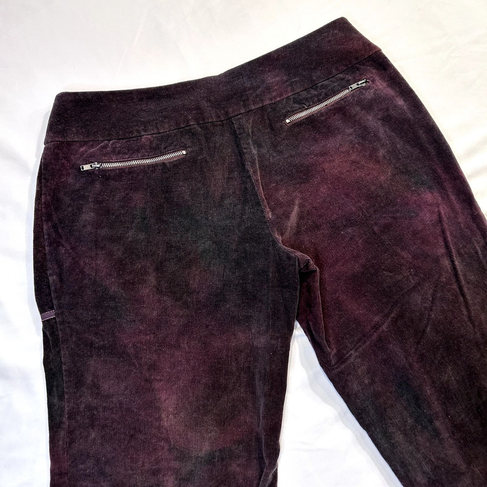 Free People Vintage Y2K Fray Purple Acid Wash Low Waisted Pants Size 2 Size 26" / US 2 / IT 38 - 4 Thumbnail