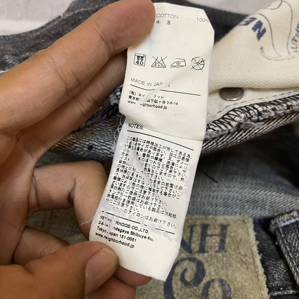 Neighborhood Neighborhood Japan Selvedge Washed Denim Pants Size US 34 / EU 50 - 11 Thumbnail