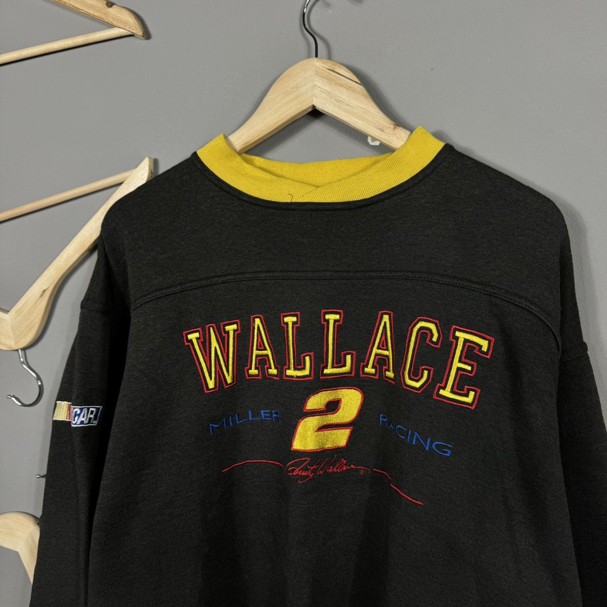 Nutmeg Vintage Nutmeg Racing NASCAR 2 Wallace Miller Sweatshirt Size US L / EU 52-54 / 3 - 6 Thumbnail
