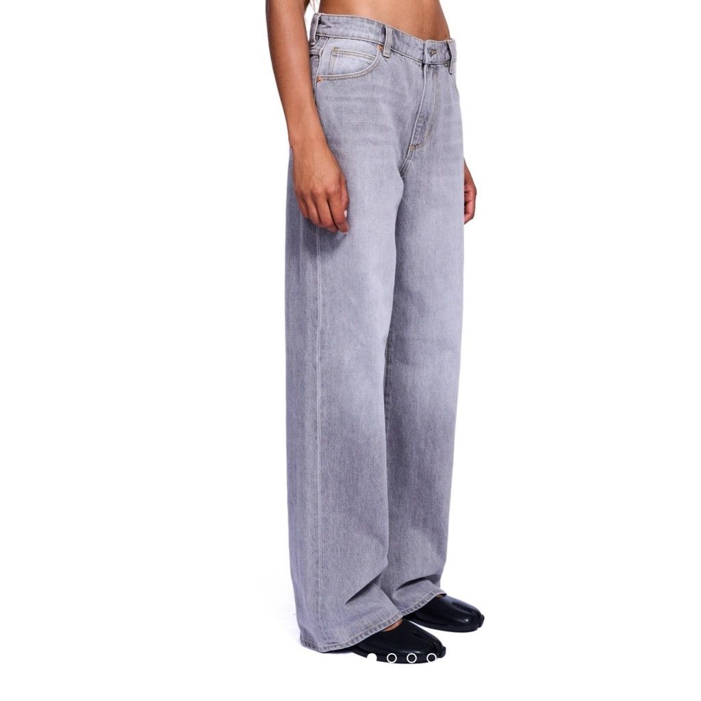 Designer NWT Rolla’s Kate Baggy Jeans Stone Grey 27 $149 – Sold Out Size 27" / US 4 / IT 40 - 3 Thumbnail
