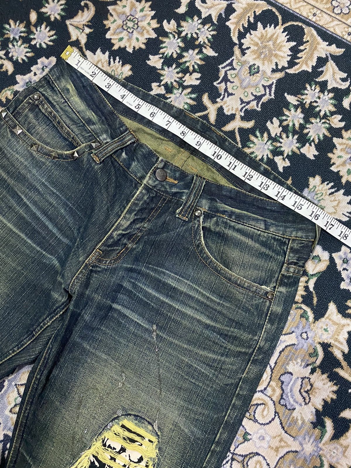 Japanese Brand Vintage Wild Life Skull splatered paint pants Size US 32 / EU 48 - 6 Thumbnail