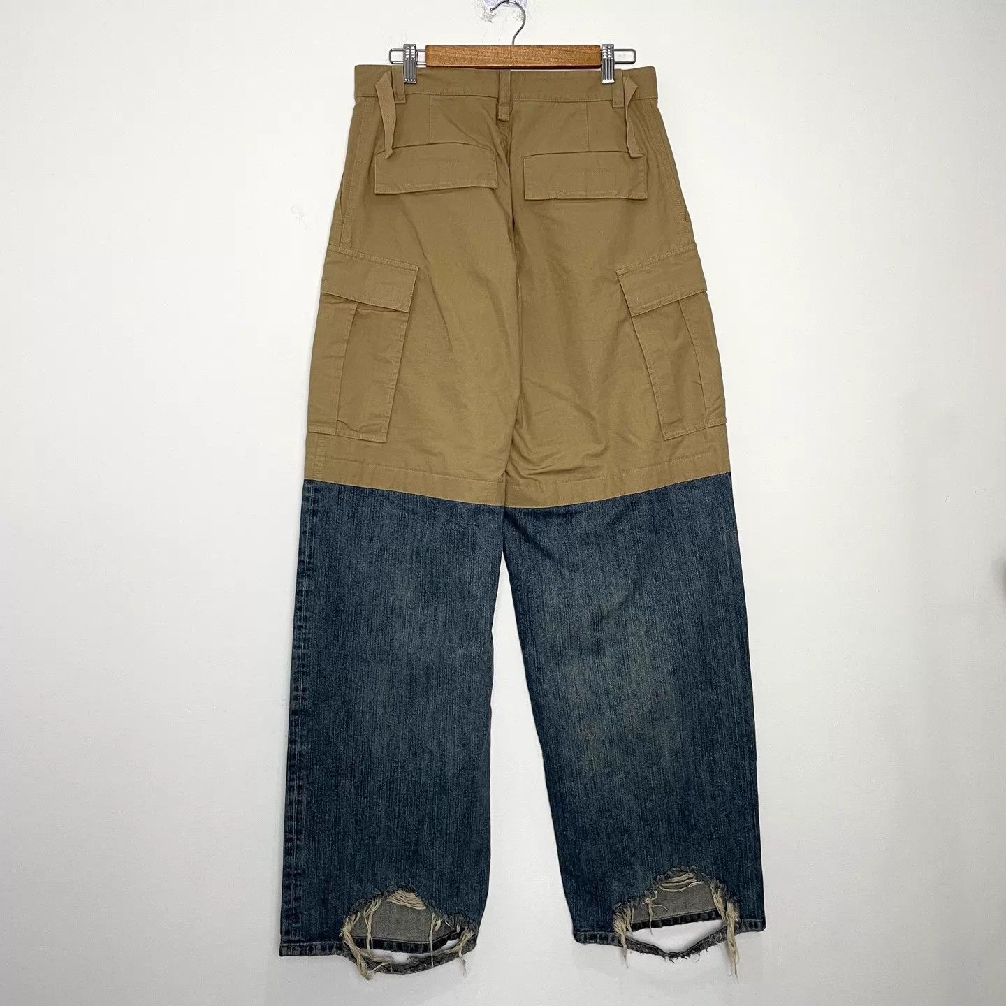 Balenciaga Balenciaga 24SS Colorblock Work Jeans 91yxng XS New Size US 27 - 2 Thumbnail
