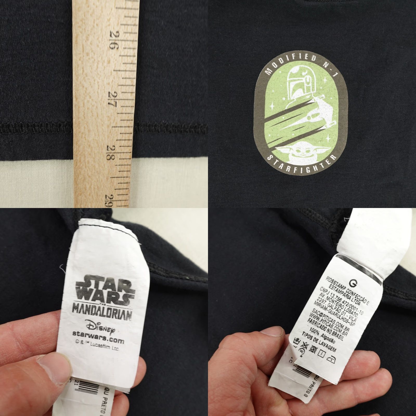 Star Wars VINTAGE Star Wars Shirt Mens Medium All Over Print AOP Reversible Mandalorian Grogu N-1 Size US M / EU 48-50 / 2 - 8 Thumbnail