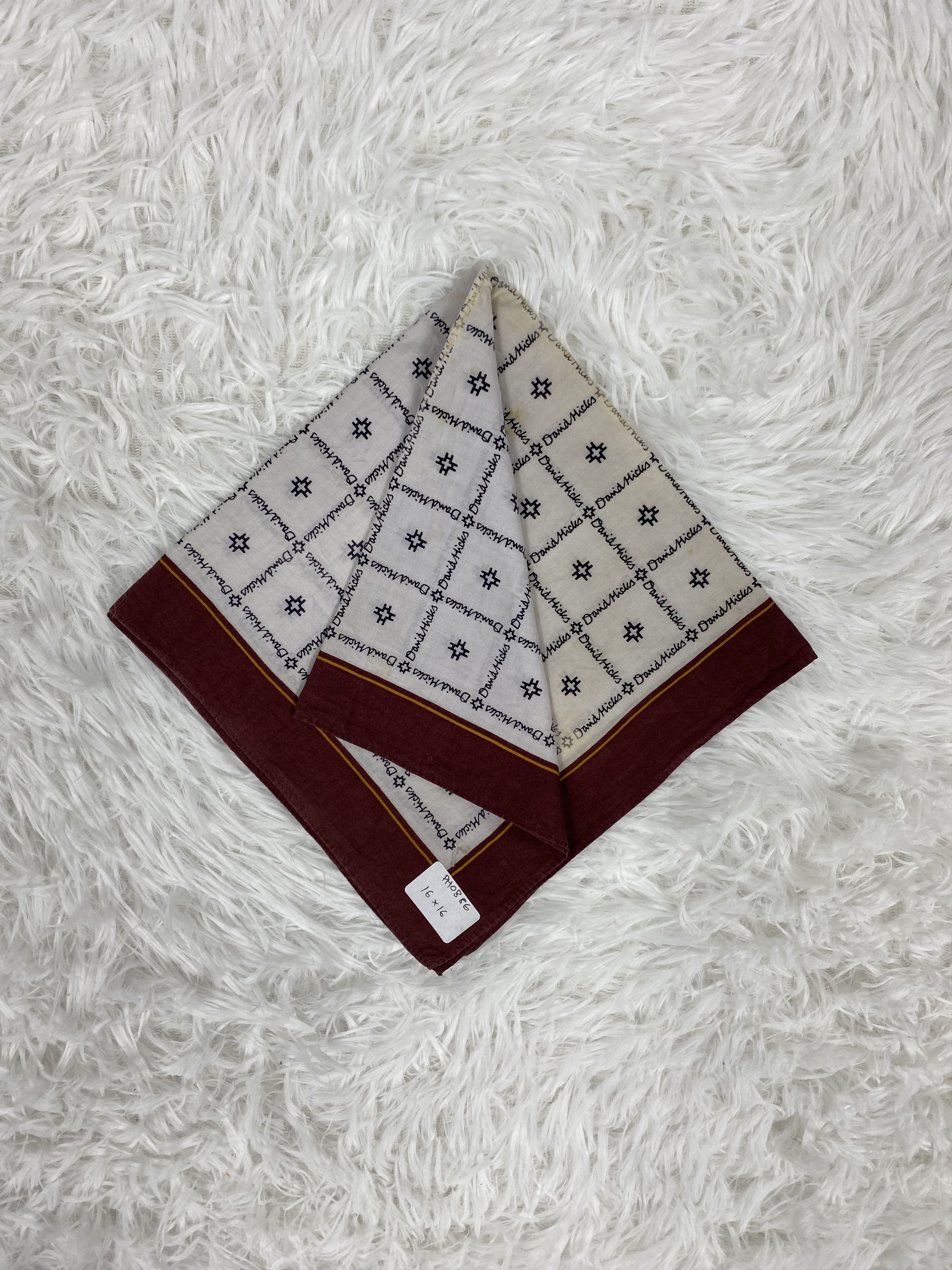 Designer × Vintage Vintage Damia Hicks Handkerchief Neckerchief PH0886 Size ONE SIZE - 1 Thumbnail