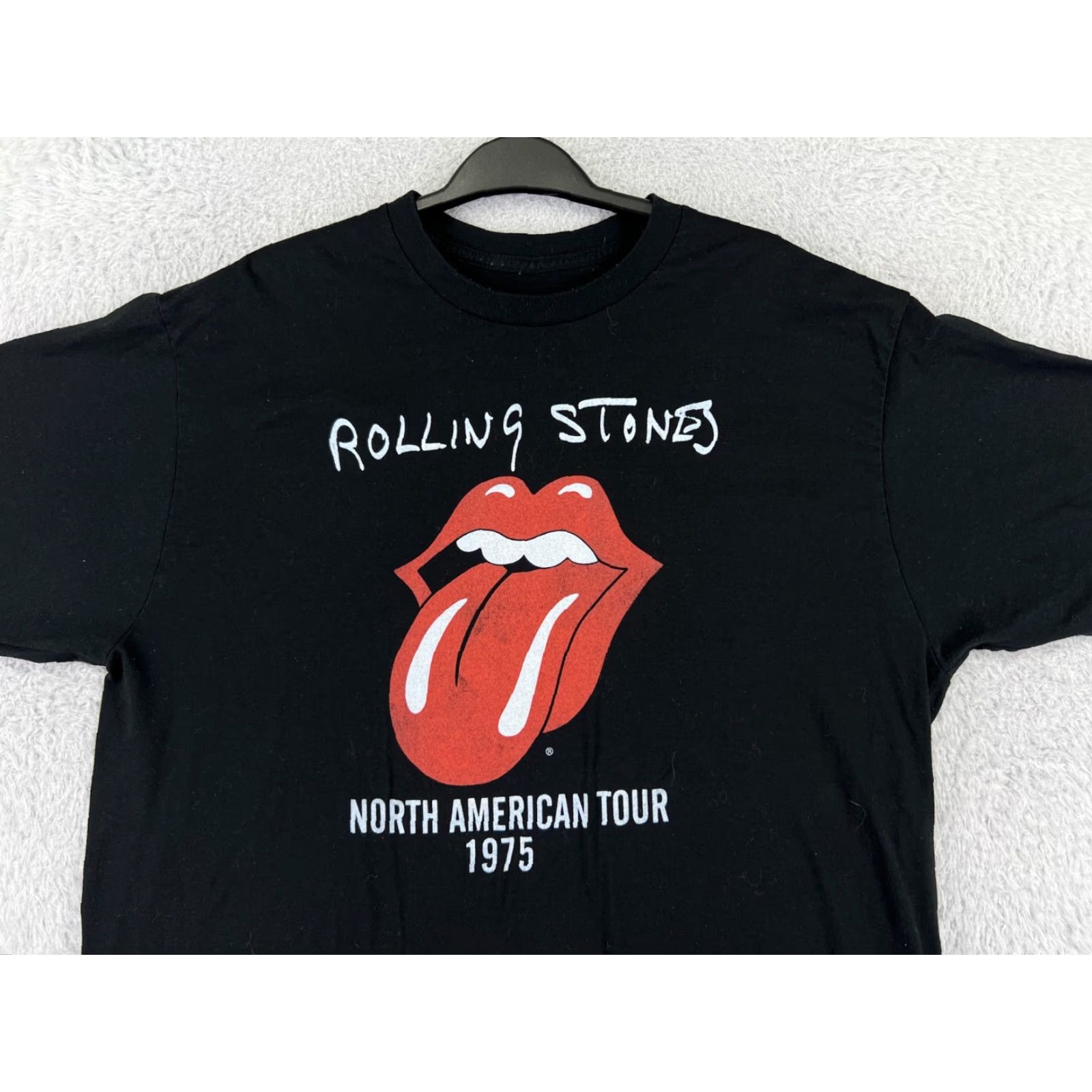 Vintage Rolling Stones Shirt Womens Extra Large Black Polyester Blend Short Sleeve Crew Size XL / US 12-14 / IT 48-50 - 5 Thumbnail