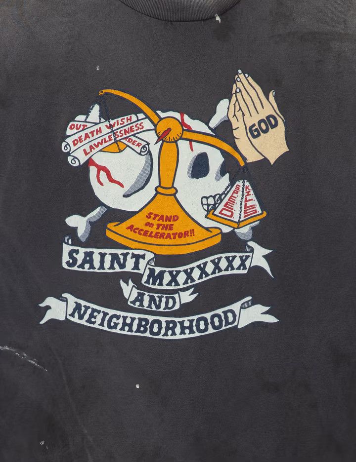 Neighborhood × Saint Michael o1mle0326 Saint Michael x Neighborhood Pray Tee Shirt Size US M / EU 48-50 / 2 - 5 Thumbnail