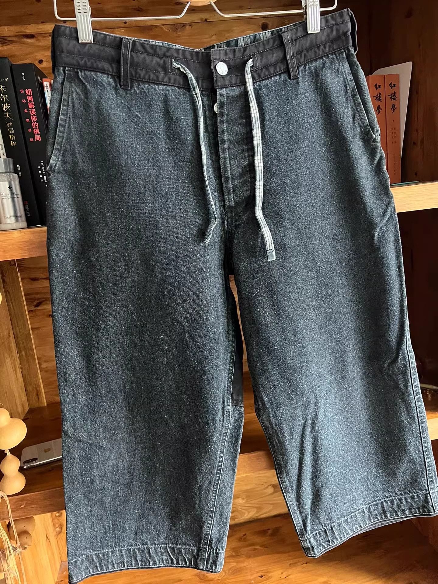 Porter Classic Porter Classic Kendo Denim Wide Pants Size US 39 - 2 Thumbnail