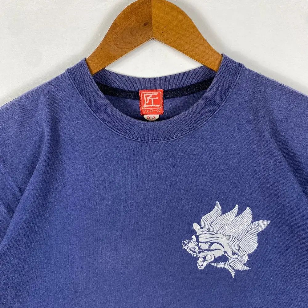 Japanese Brand Vintage JAPANESE TRADITIONAL Mystical Creature Indigo Tee Size US M / EU 48-50 / 2 - 2 Thumbnail