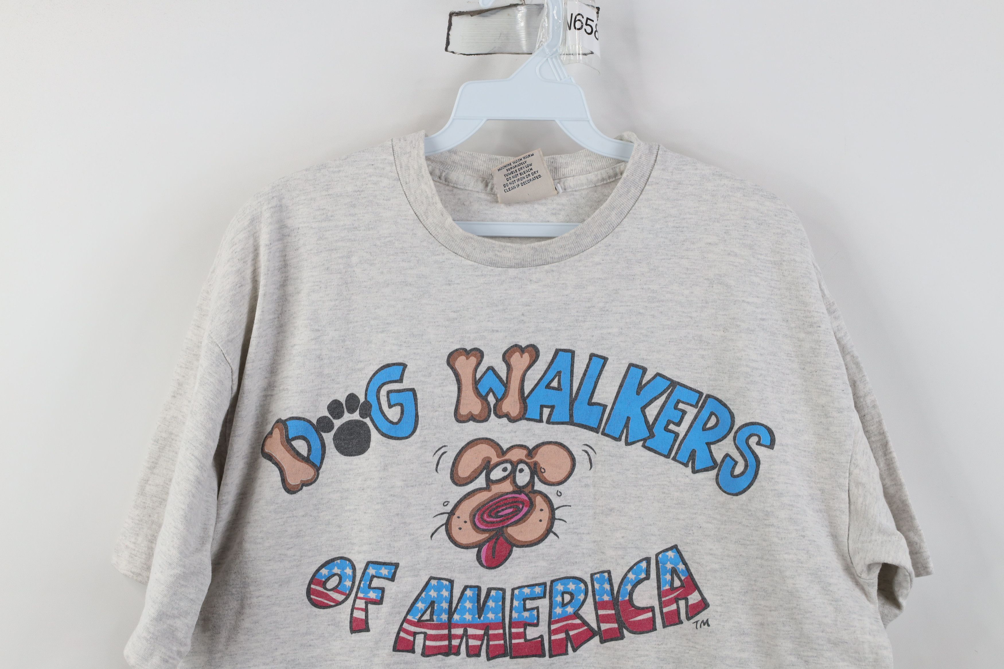 Vintage Vintage 90s Walkers of America Short Sleeve T-Shirt Gray USA Size US L / EU 52-54 / 3 - 2 Thumbnail