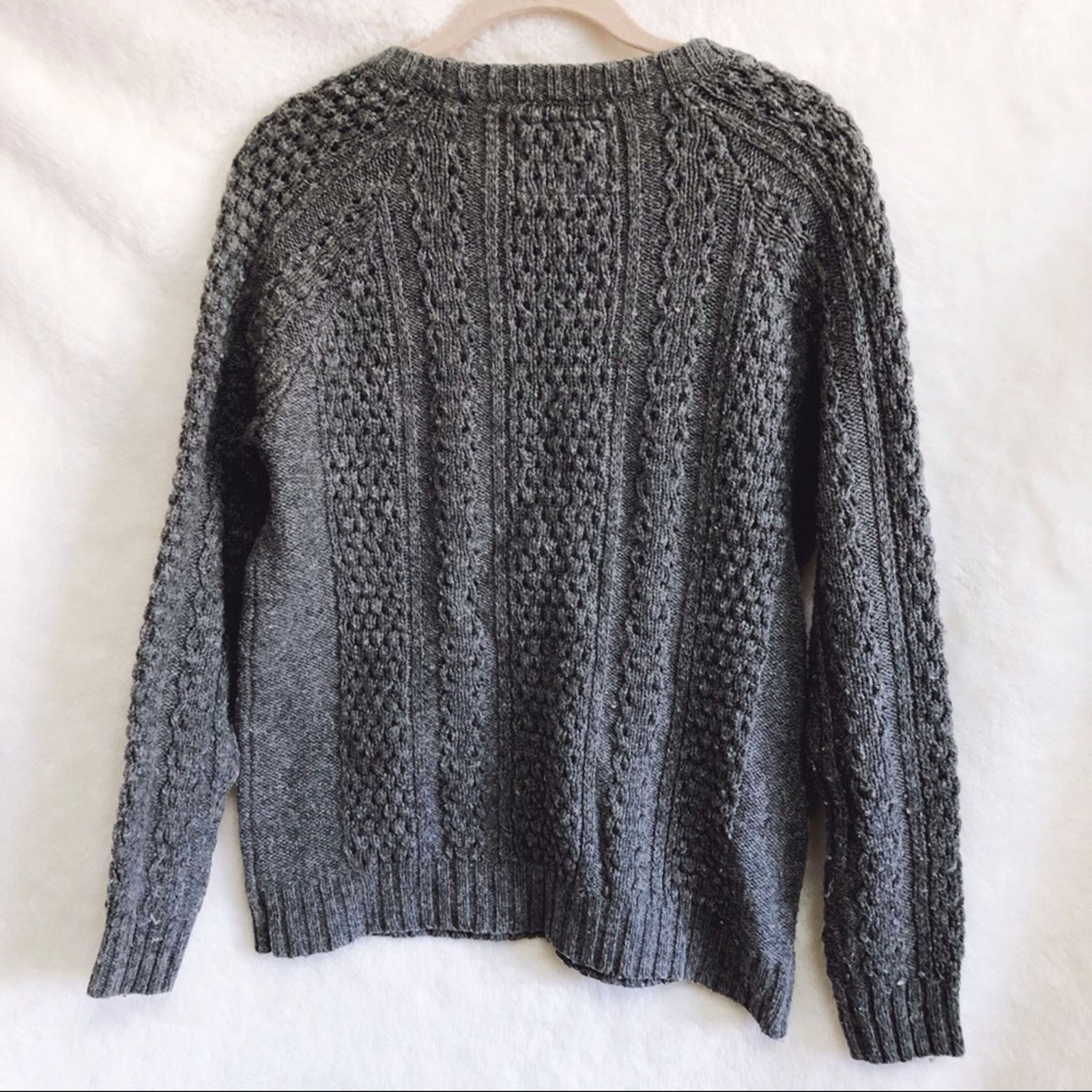 Forever 21 Forever 21 Gray Knit Long Sleeve Sweater Size S / US 4 / IT 40 - 7 Thumbnail