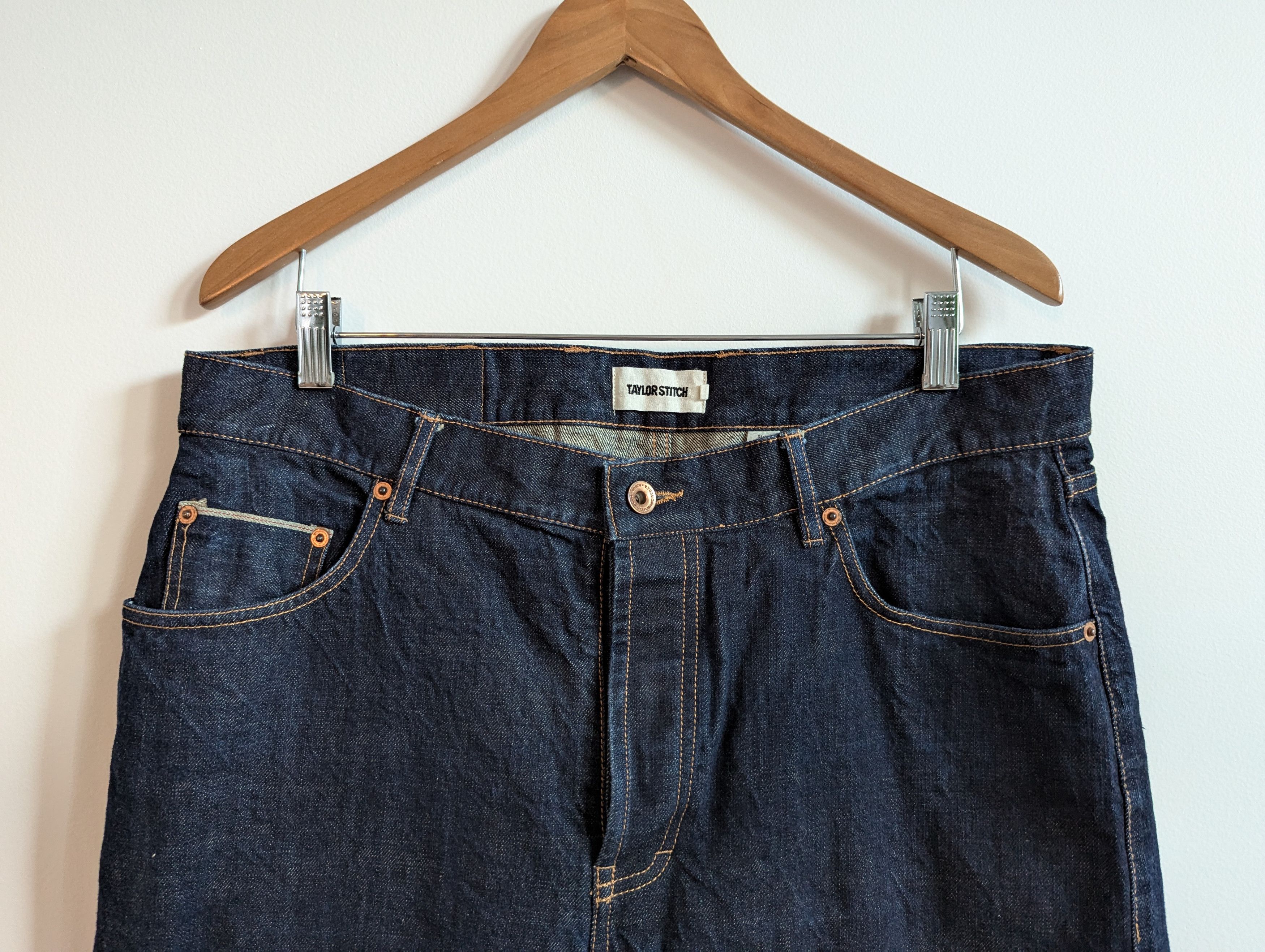 Taylor Stitch Organic Slim Selvedge Size US 35 - 2 Thumbnail