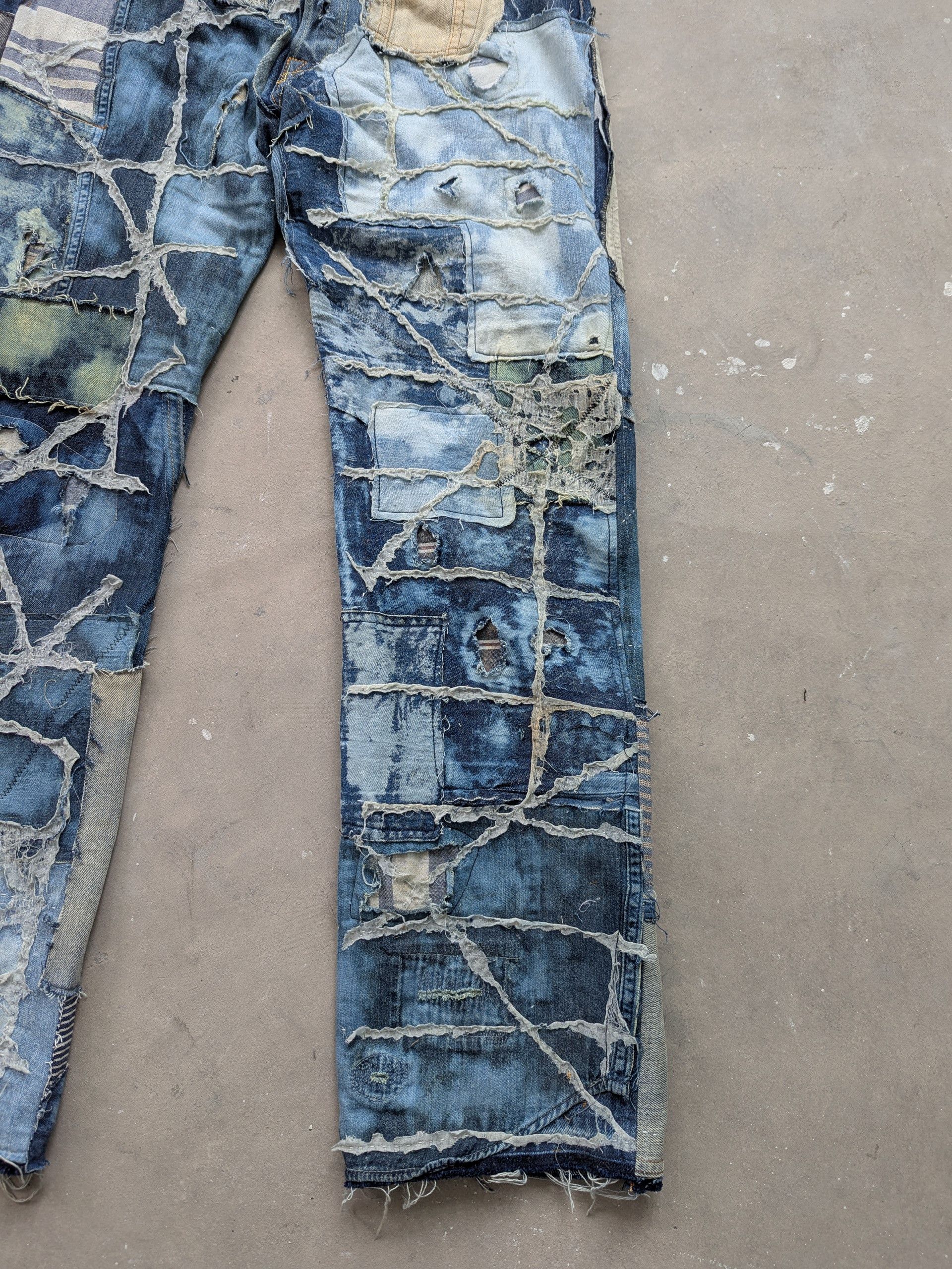 Japanese Brand × Kapital × Kapital Kountry NEED GONE ❌ Kapital Kountry Boro Reconstructed Patchwork Size US 31 - 6 Thumbnail