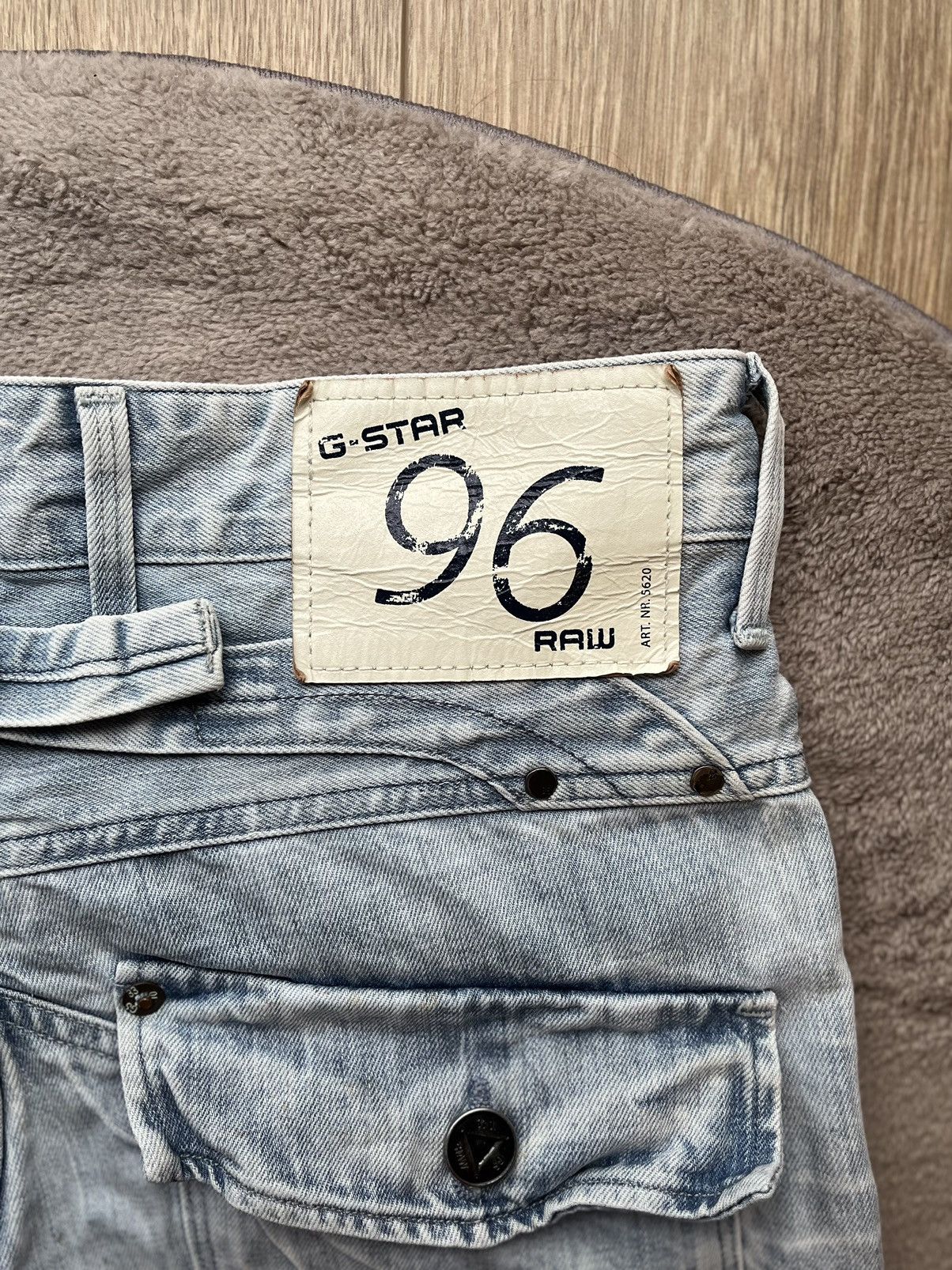 G-Star × Vintage Vintage G Star Double Knee Denim Jeans Size US 32 / EU 48 - 4 Thumbnail