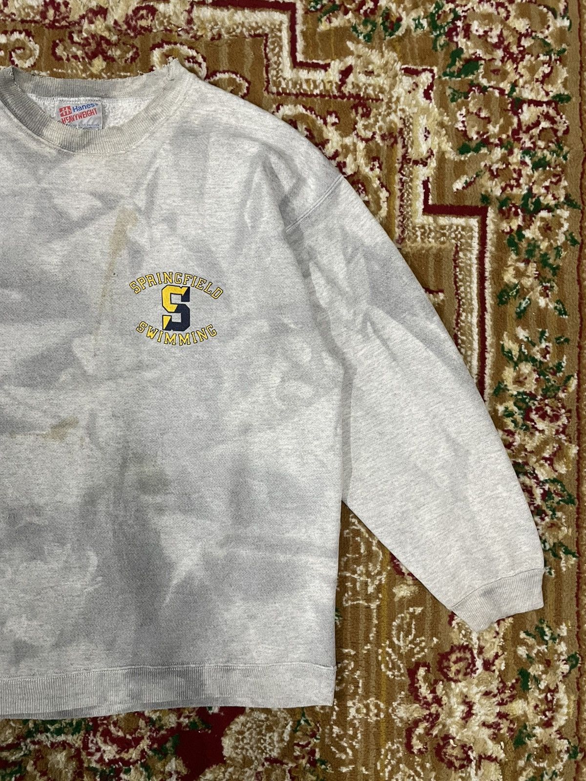 Vintage Perfect Sun Faded Vintage Y2K Trashed Baggy Sweatshirt Size US XL / EU 56 / 4 - 2 Thumbnail
