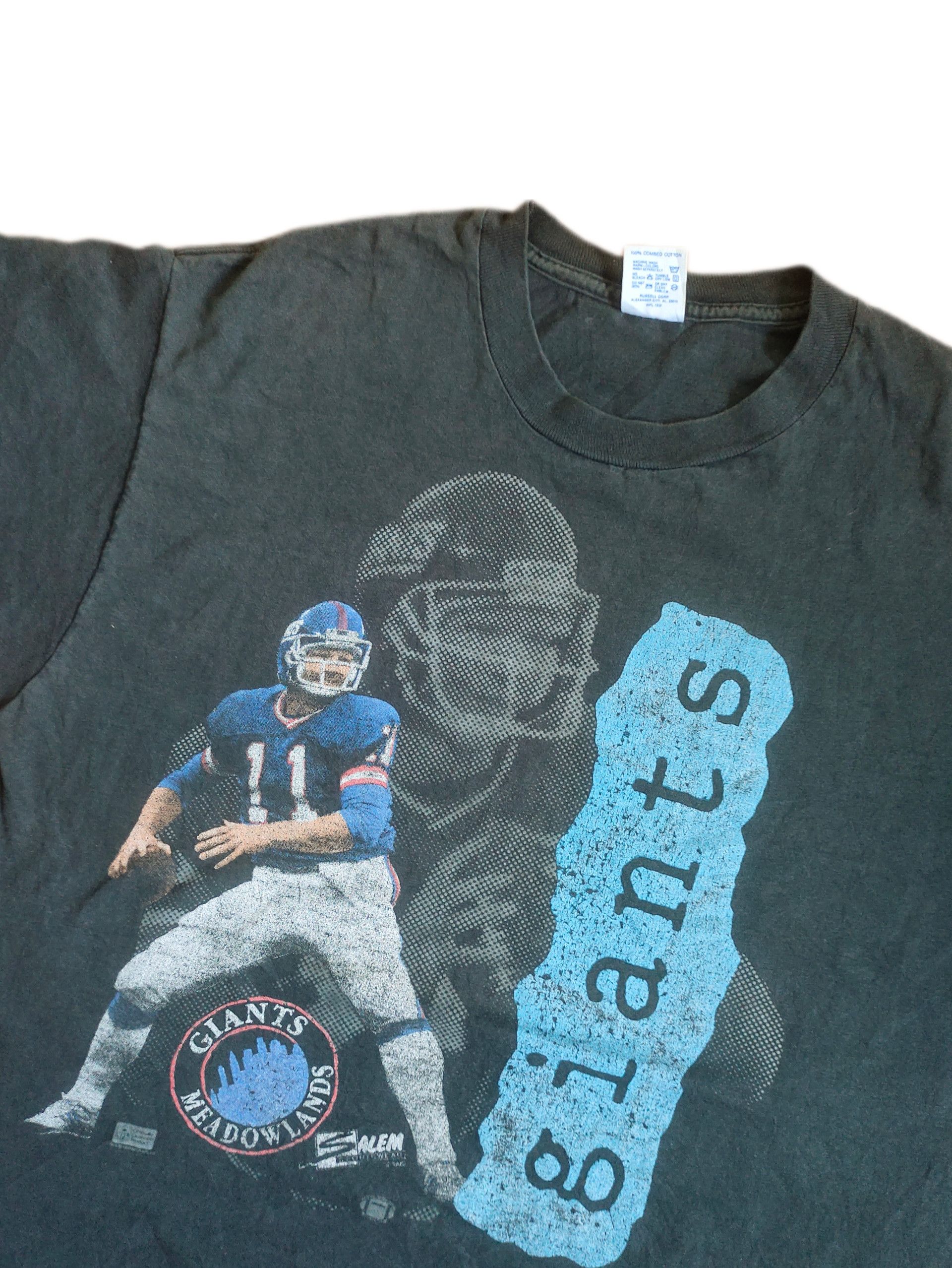 NFL × Vintage Vintage Phill Simms player 90s T-shirt Size US XL / EU 56 / 4 - 4 Thumbnail