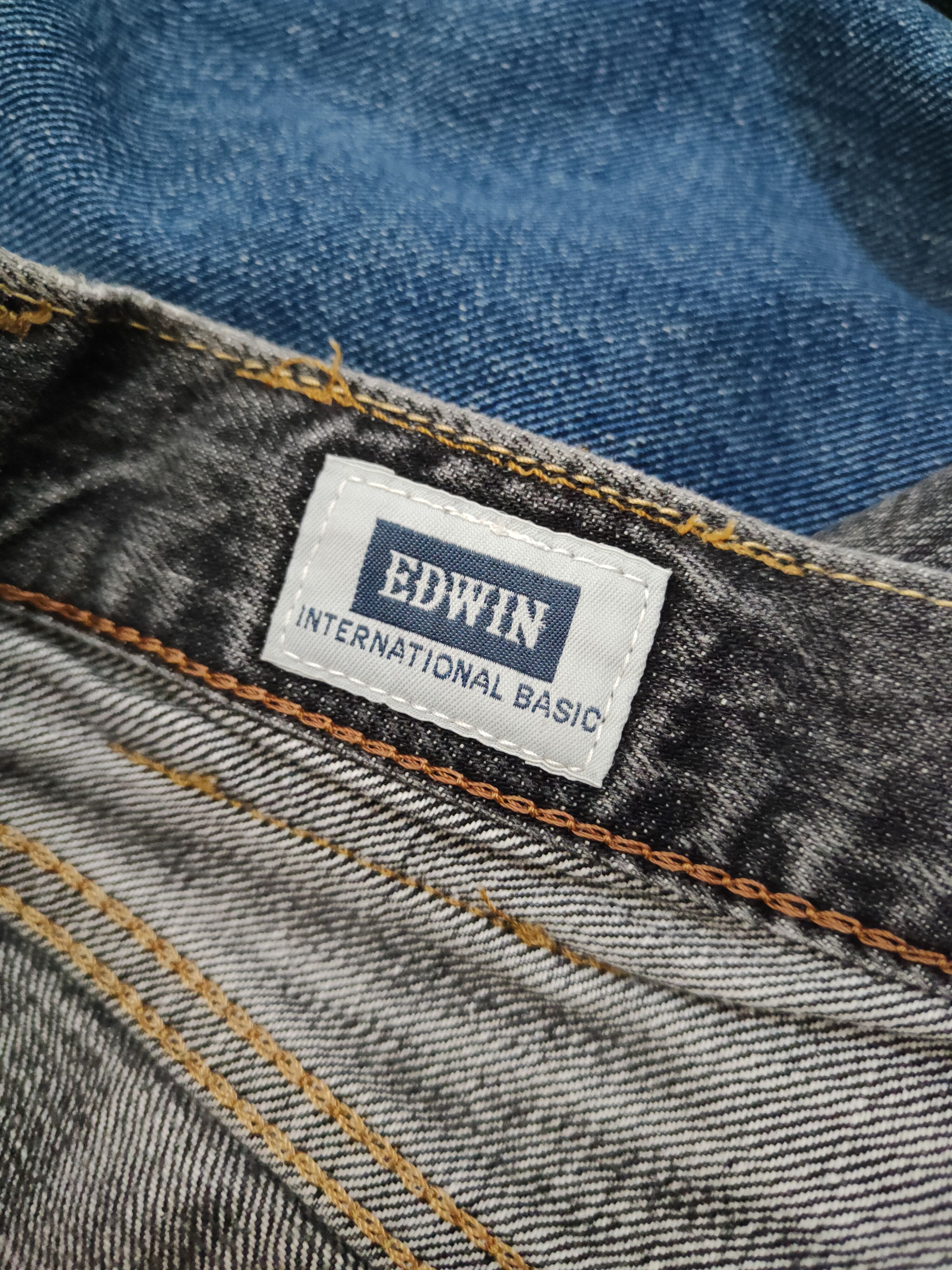 Edwin Edwin Black Distressed Ripped denim Jeans #W1385 Size US 32 / EU 48 - 17 Thumbnail