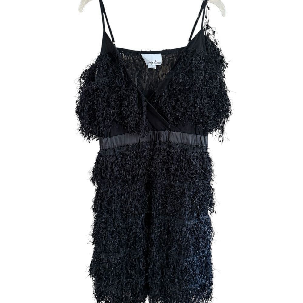 Chloe Black Fringe Dress chole oliver the Galleria address P 165 Size S / US 4 / IT 40 - 9 Thumbnail