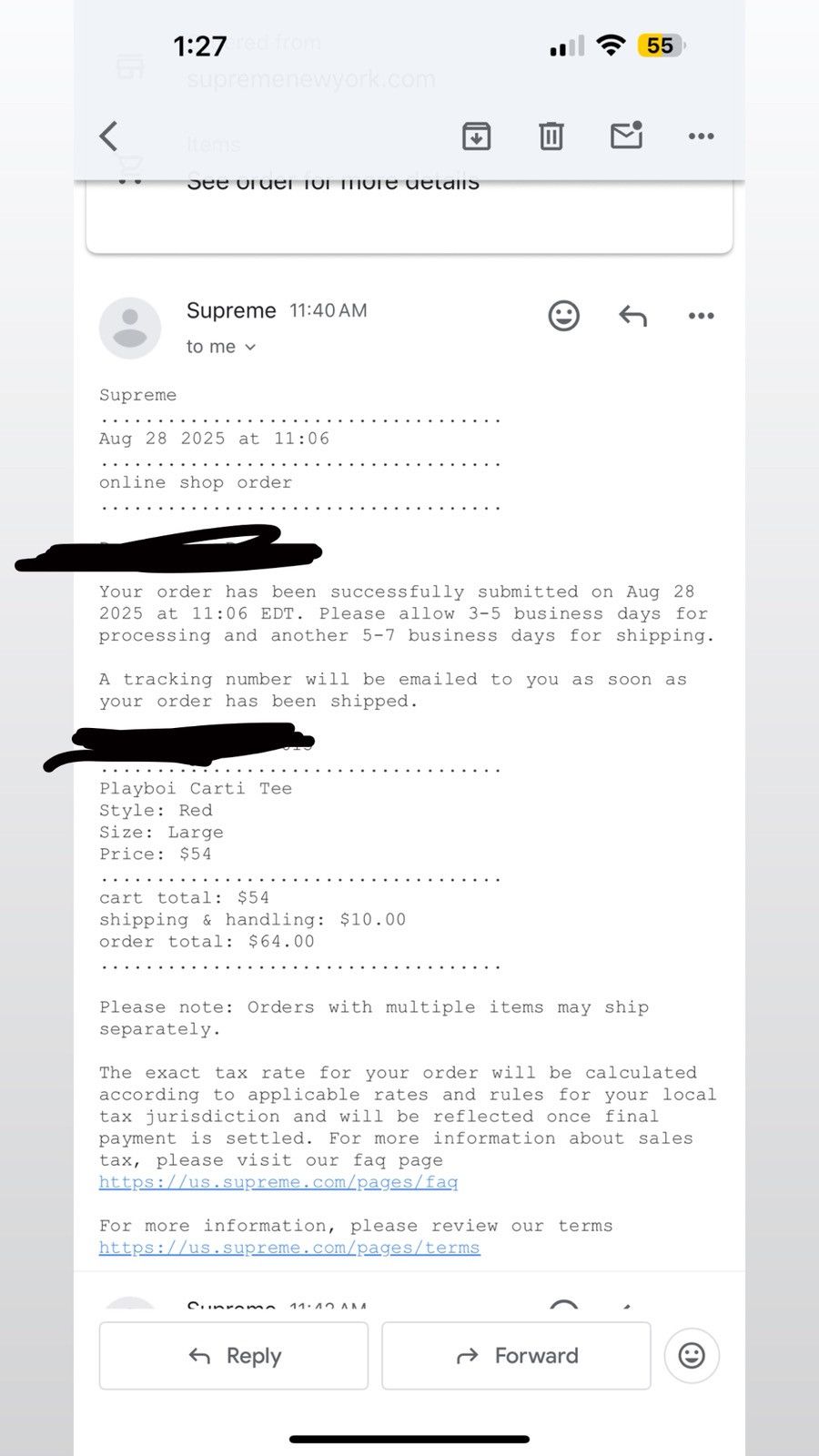 Supreme Playboi Carti Tee Size US L / EU 52-54 / 3 - 2 Thumbnail