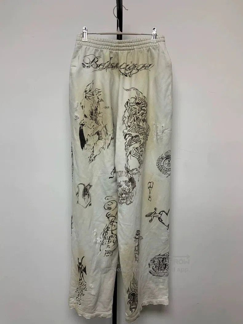 Balenciaga Balenciaga Printed Knit Sweatpants. Size US 30 / EU 46 - 2 Thumbnail