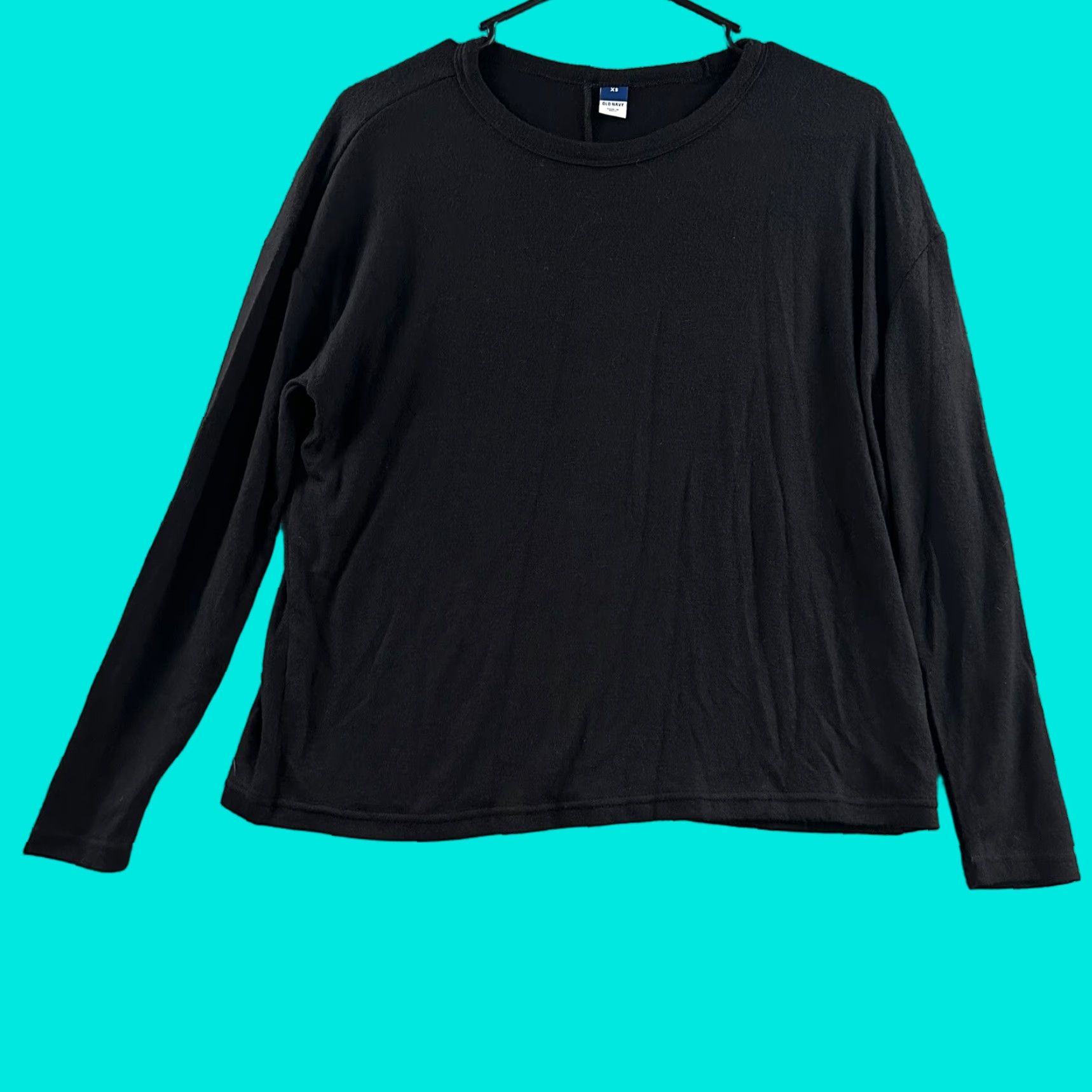 Old Navy Old Navy Womens Sweater Black XS Lightweight Long Sleeve Rayon Blend Size XS / US 0-2 / IT 36-38 - 1 Thumbnail