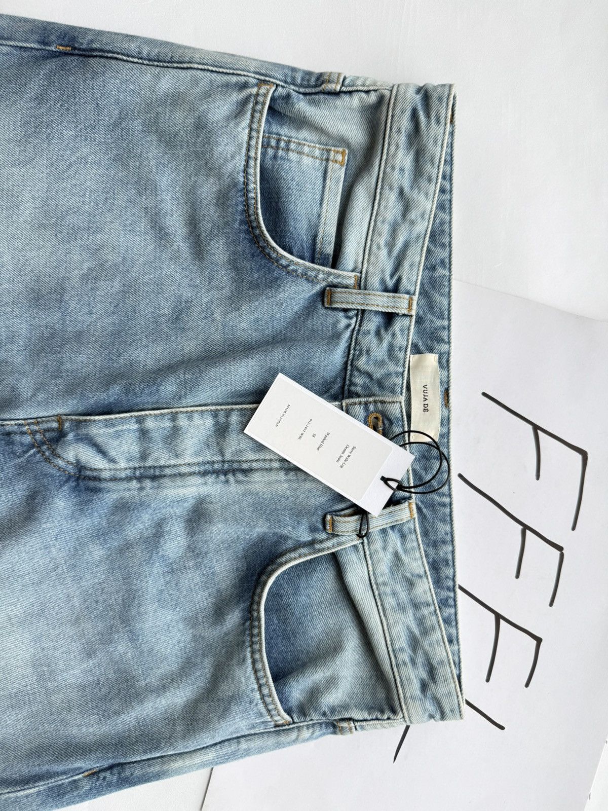 Vuja De Vujade Steve 3.0 Wide-Leg Denim Jeans Size US 33 - 5 Thumbnail