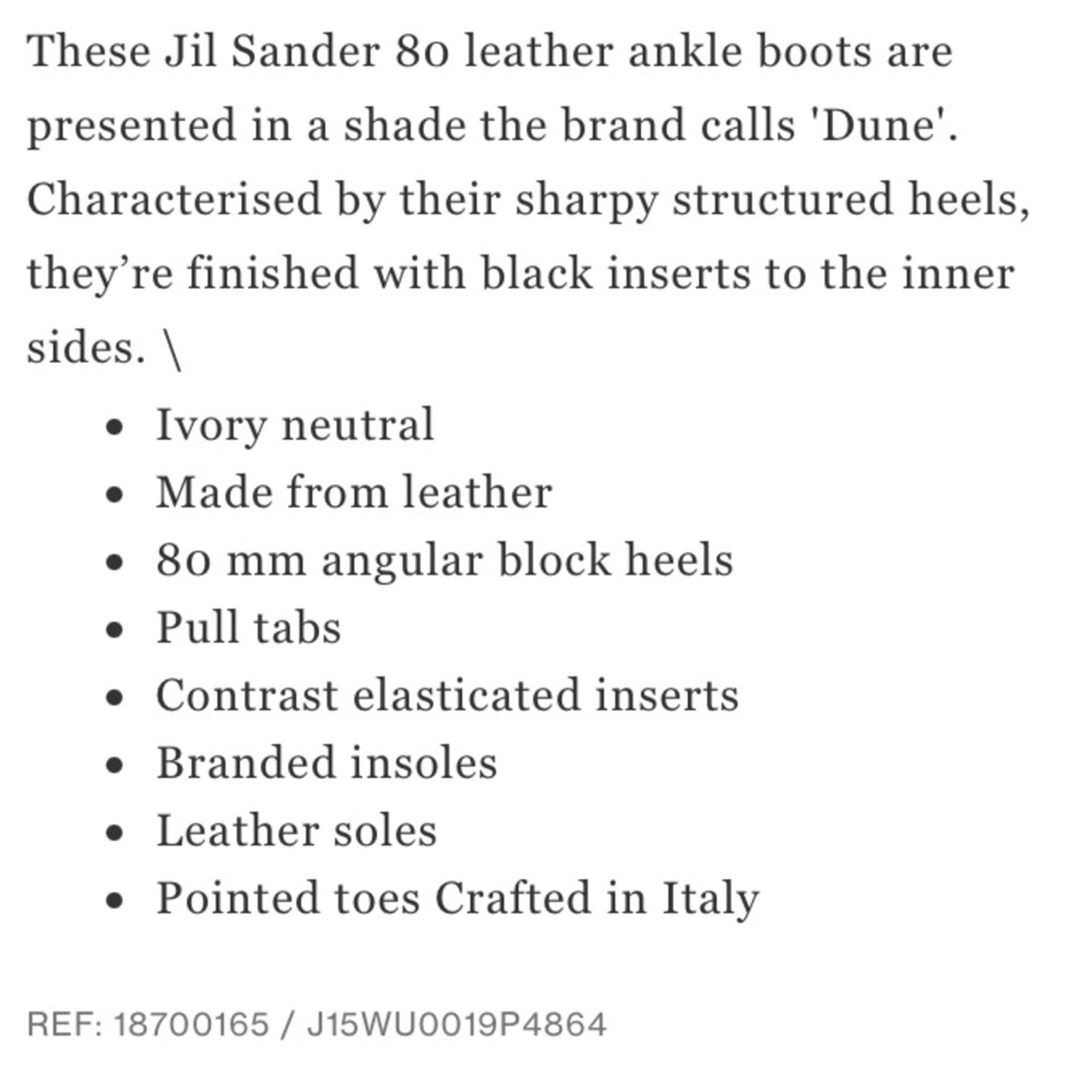 Jil Sander Jil Sander Neutral 80 Dune Leather Pointy Ankle Tripon Boots Size US 8 / IT 38 - 9 Thumbnail