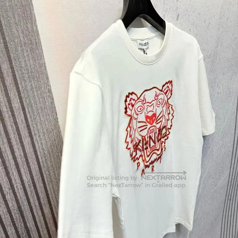 Kenzo KENZO White Cotton Logo T-shirt for Men . Size US L / EU 52-54 / 3 - 3 Thumbnail
