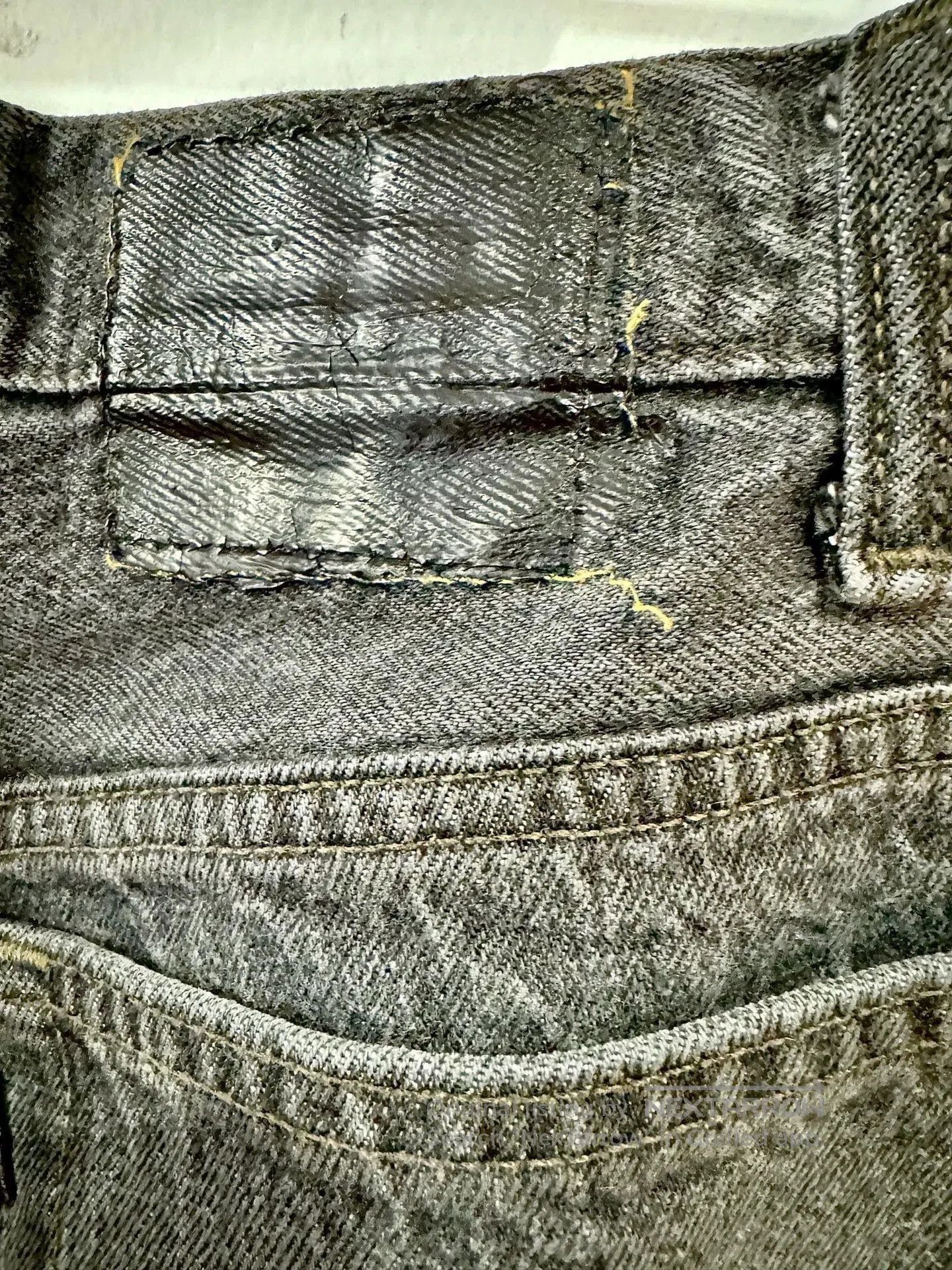 Gallery Dept. Gray Denim Pants with Frayed Hem, Size 32. Size US 32 / EU 48 - 5 Thumbnail
